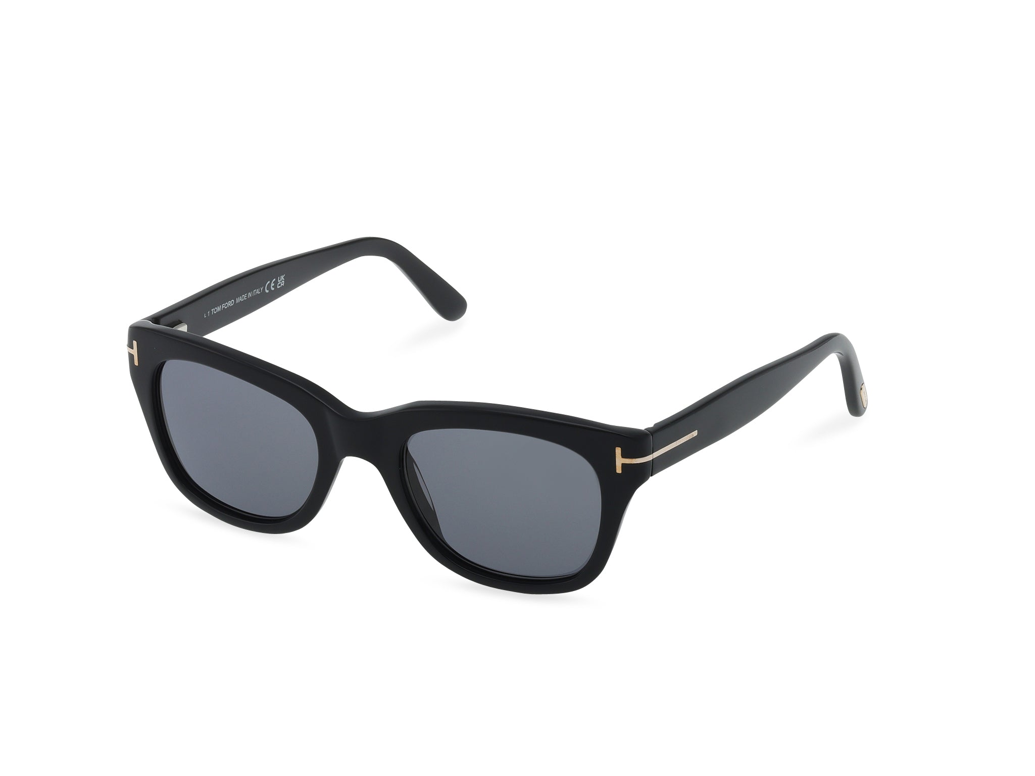 0889214533586 - TOM FORD Herren FT0237 SNOWDON 01D Gläser SONNENBRILLEN Acetat Schwarz Rauch Quadratisch Polarisiert