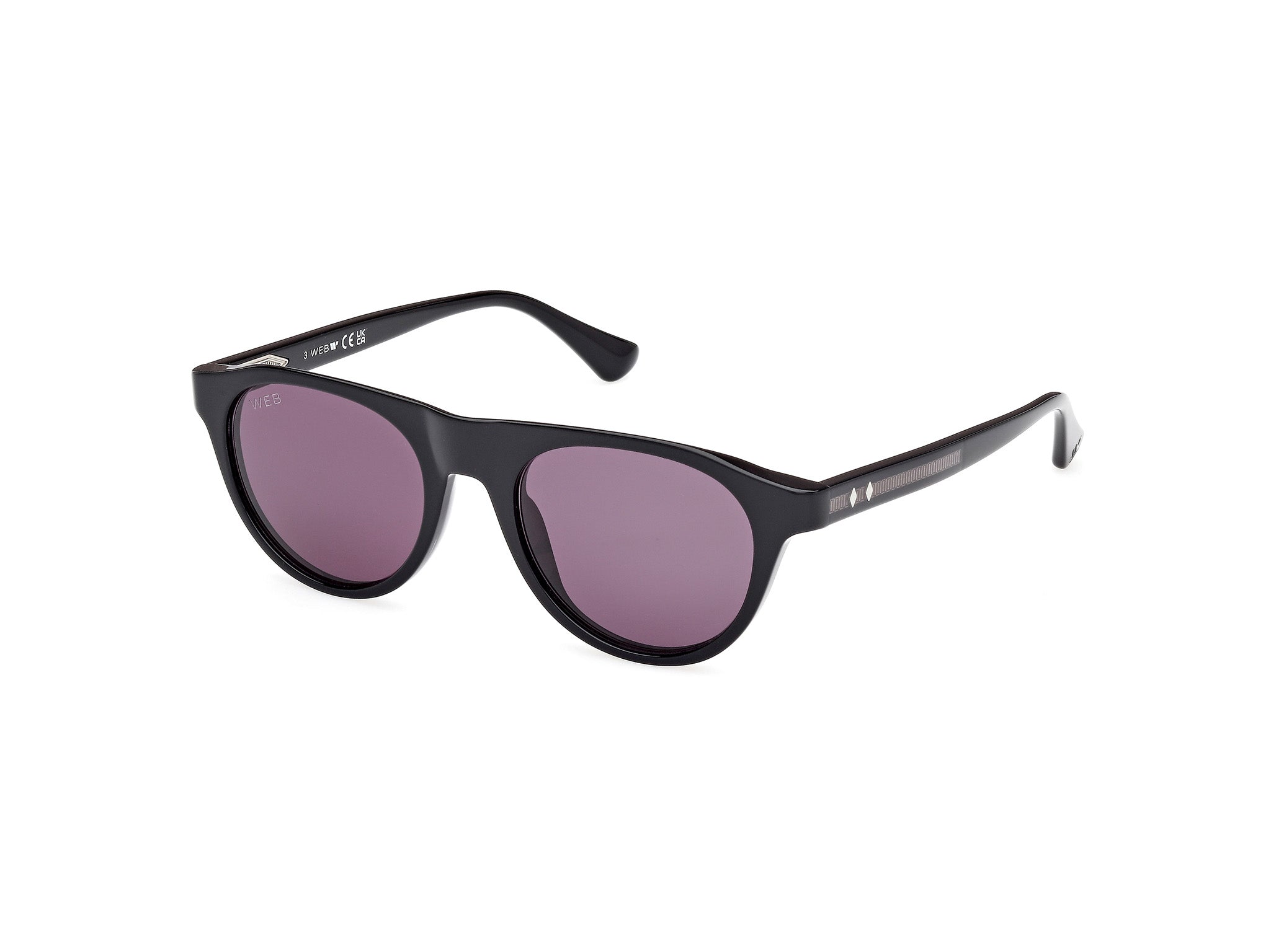 0889214538352 - Herren WE0377 05A Gläser SONNENBRILLEN Acetat Schwarz Rauch Pilot Normal