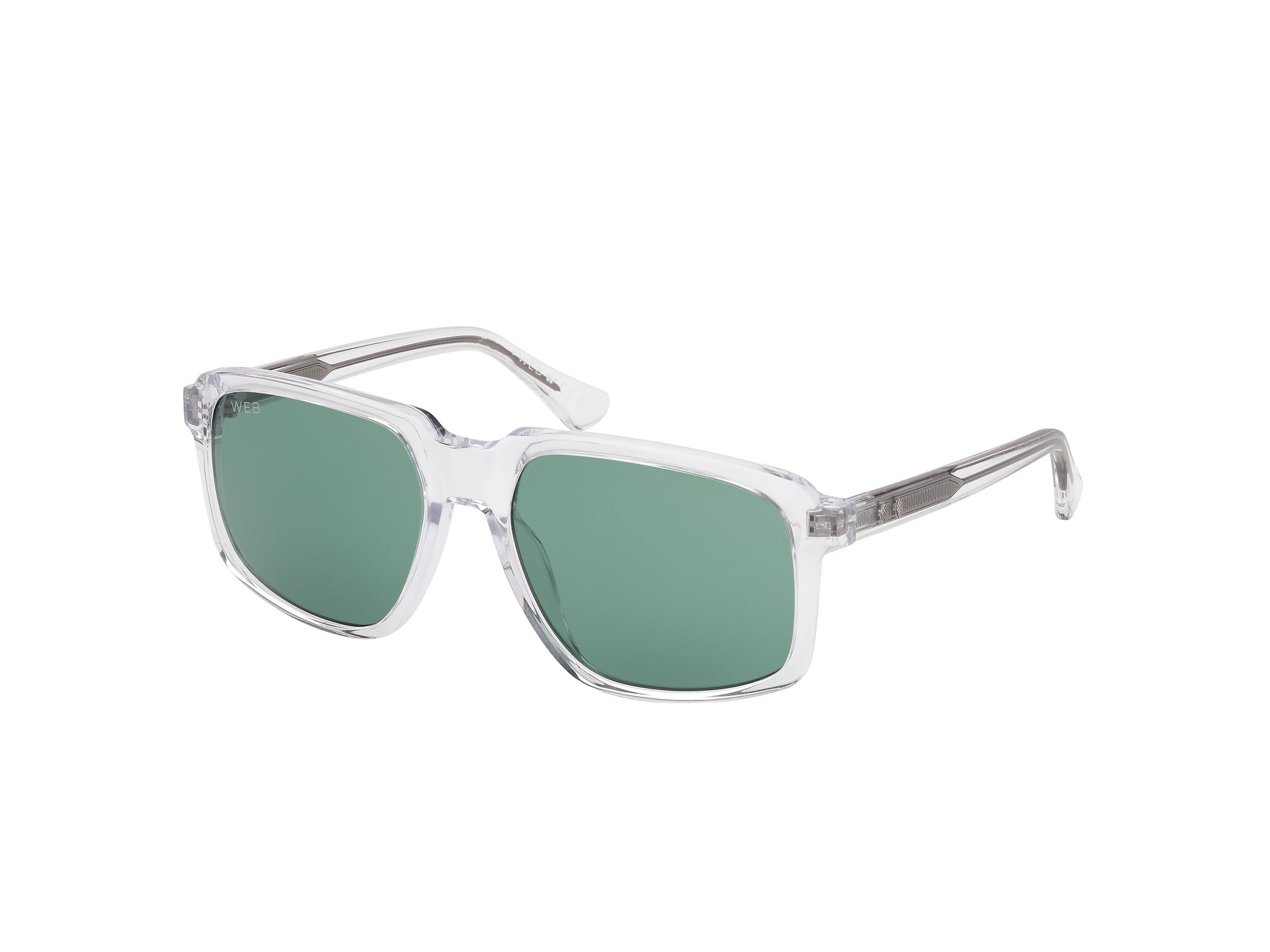 0889214538406 - Herren WE0378 26N Gläser SONNENBRILLEN Acetat Transparent Grün Quadratisch Normal