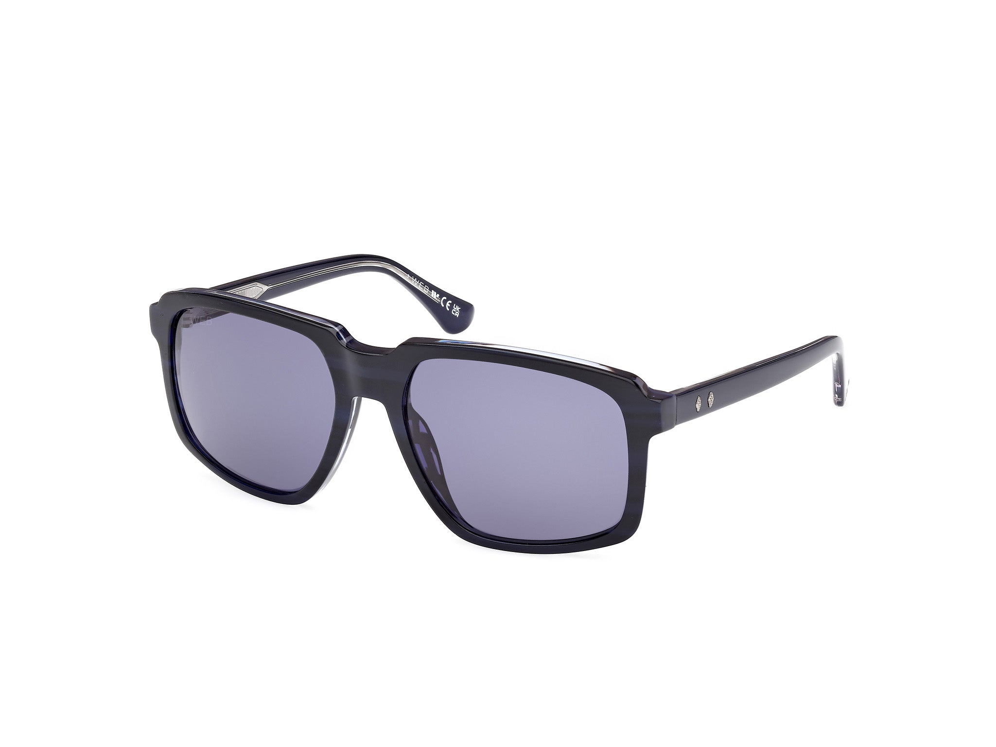 0889214538420 - Herren WE0378 92V Gläser SONNENBRILLEN Acetat Blau Blau Quadratisch Normal