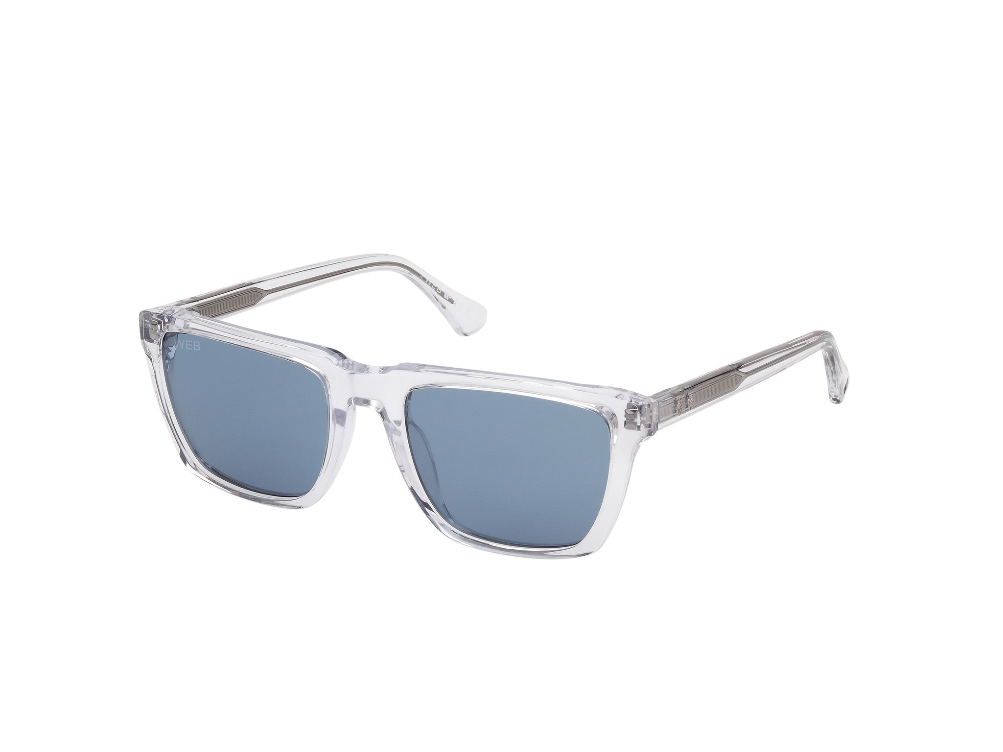 0889214538451 - Herren WE0379 26V Gläser SONNENBRILLEN Acetat Transparent Blau Quadratisch Normal