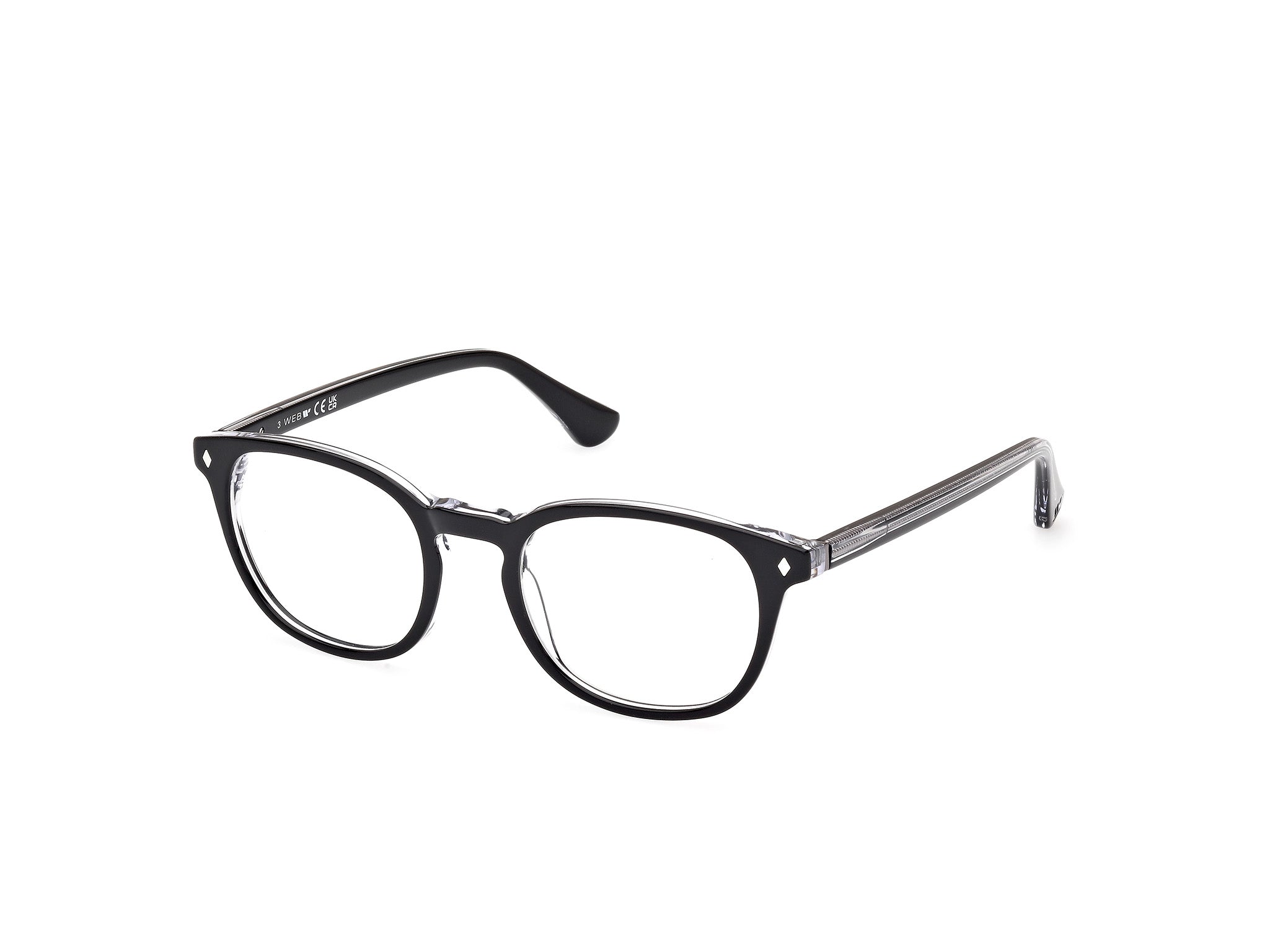 0889214538512 - Herren WE5441 1 Rahmen von BRILLEN Acetat Schwarz  Rund Normal