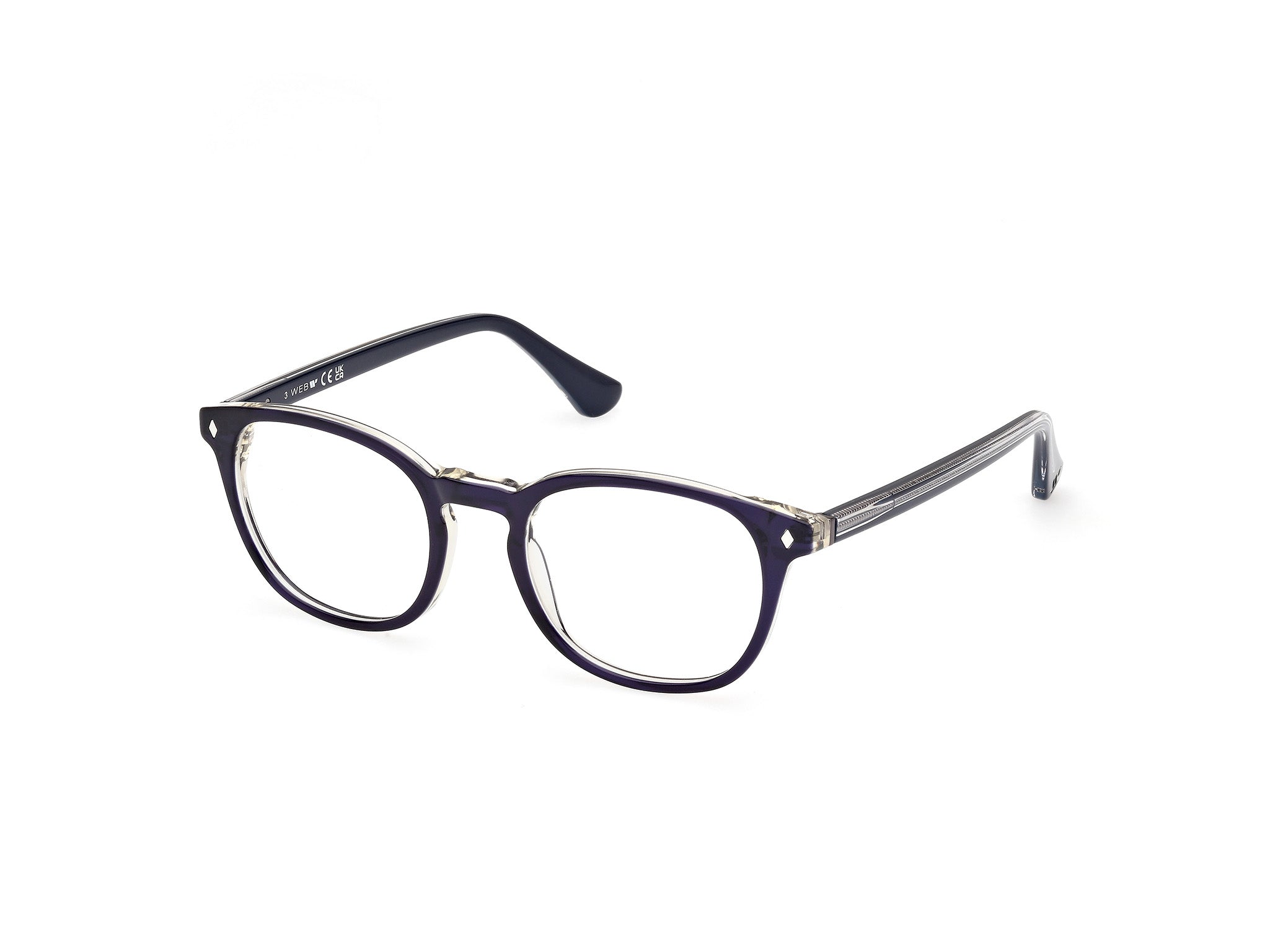 0889214538550 - Herren WE5441 92 Rahmen von BRILLEN Acetat Blau  Rund Normal