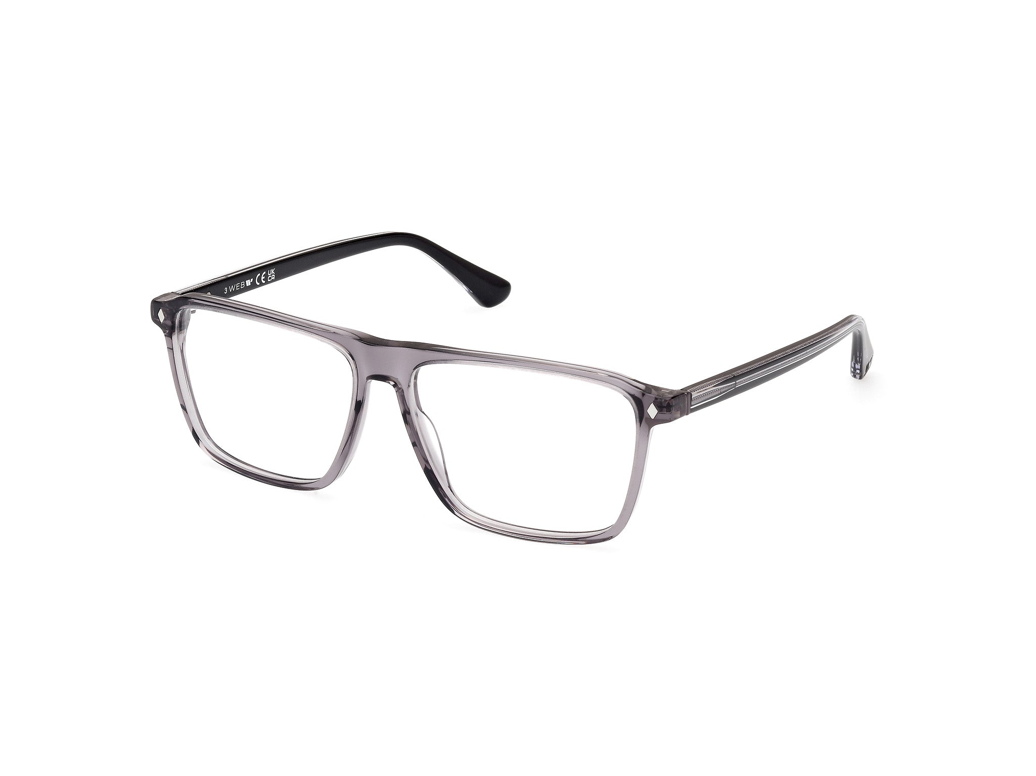 0889214538574 - Herren WE5442 20 Rahmen von BRILLEN Acetat Grau  Quadratisch Normal