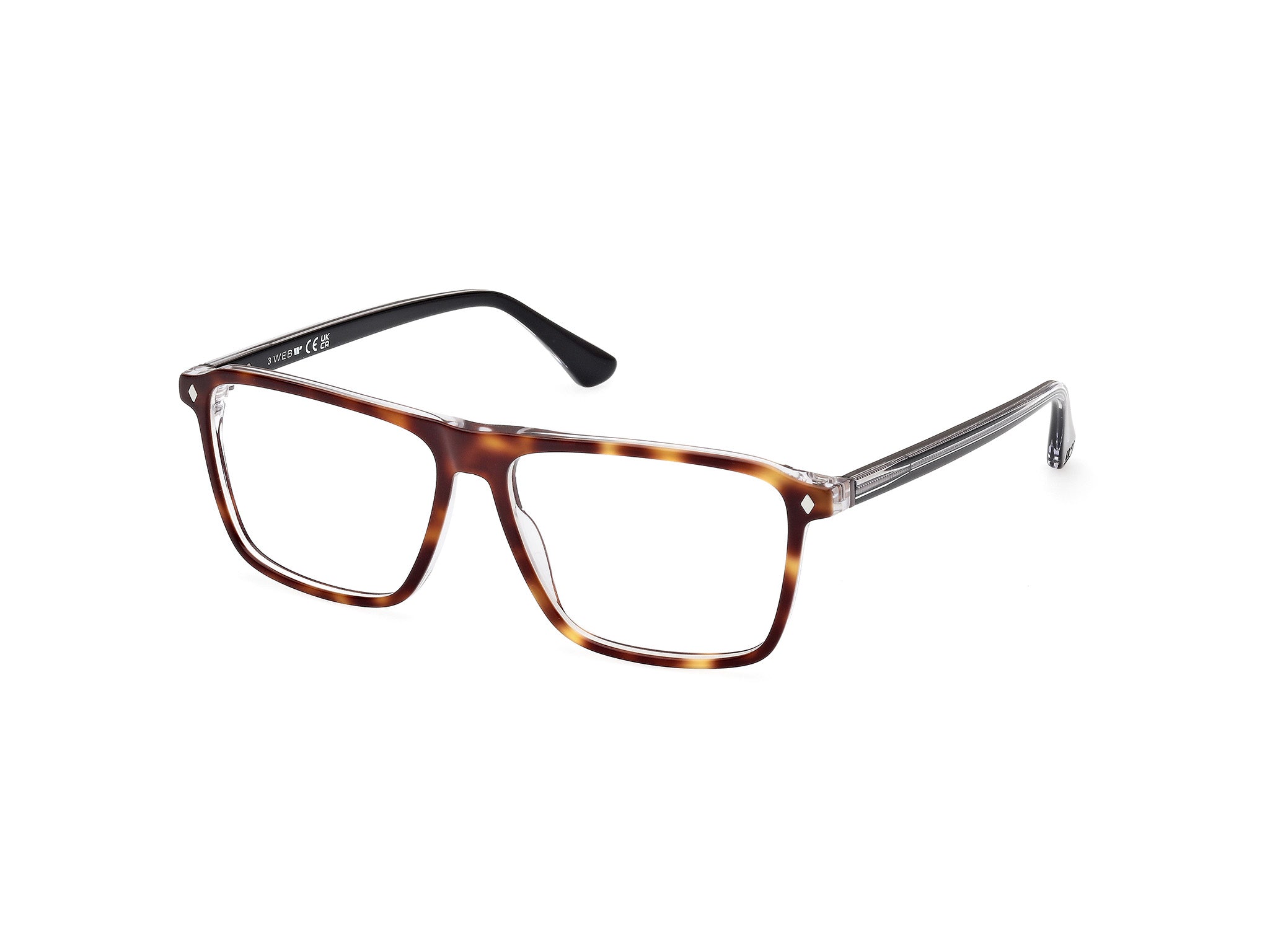 0889214538581 - Herren WE5442 56 Rahmen von BRILLEN Acetat Havanna  Quadratisch Normal