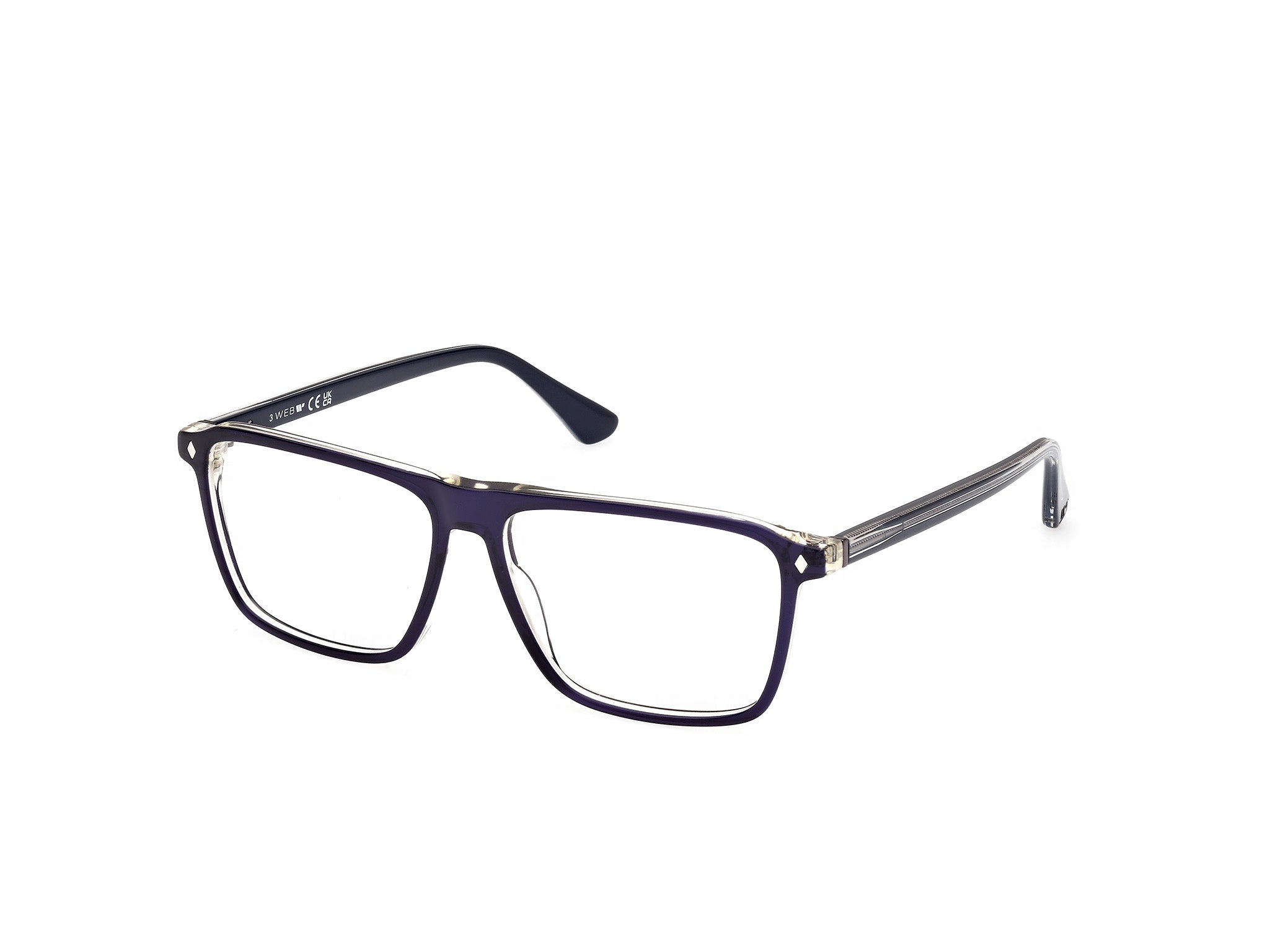 0889214538598 - Herren WE5442 92 Rahmen von BRILLEN Acetat Blau  Quadratisch Normal