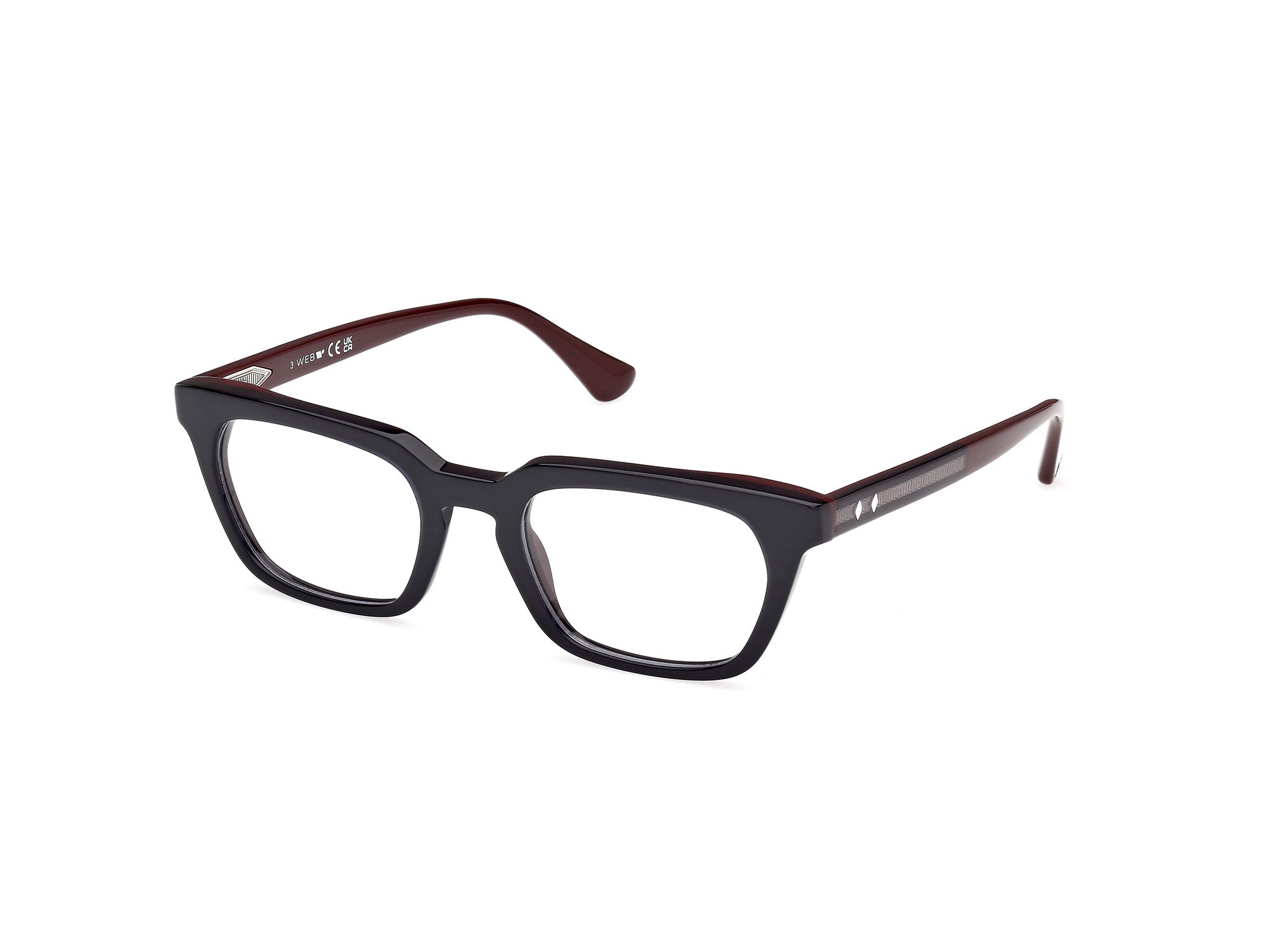 0889214538666 - Herren WE5444 92 Rahmen von BRILLEN Acetat Blau  Quadratisch Normal