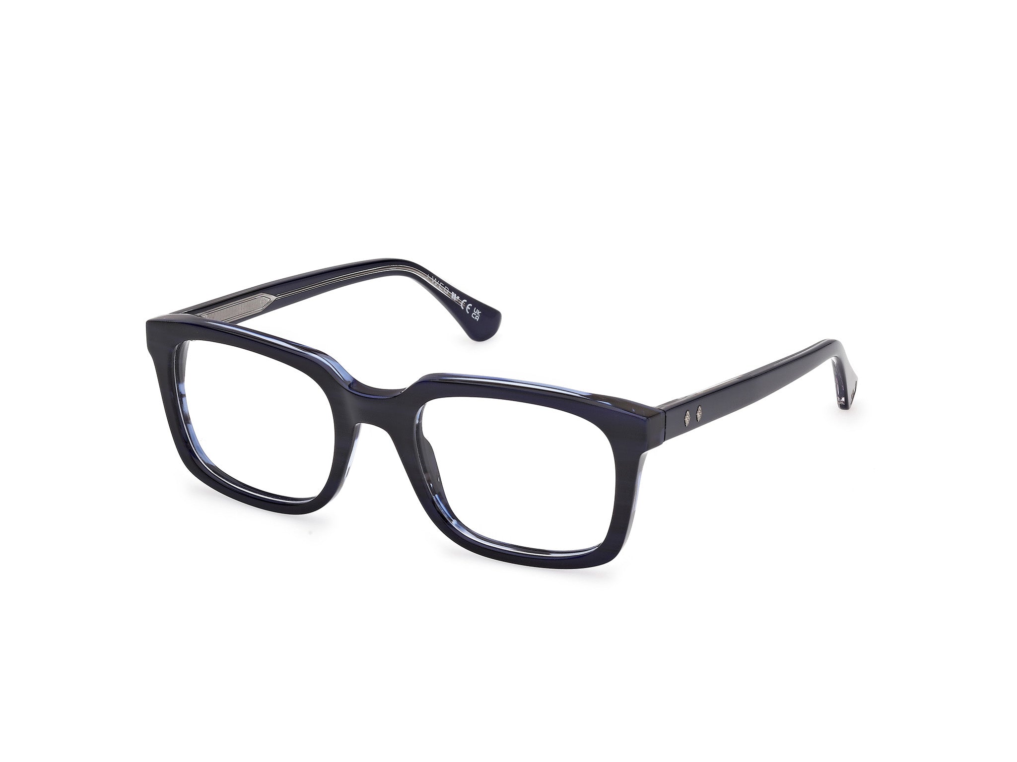 0889214538710 - Herren WE5445 92 Rahmen von BRILLEN Acetat Blau  Quadratisch Normal