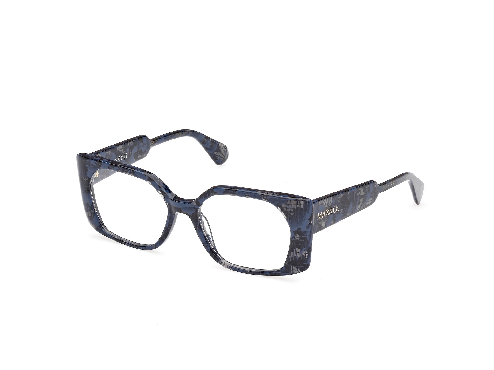 0889214539656 - Damen MO5168 092 Rahmen von BRILLEN Acetat Blau  Quadratisch Normal