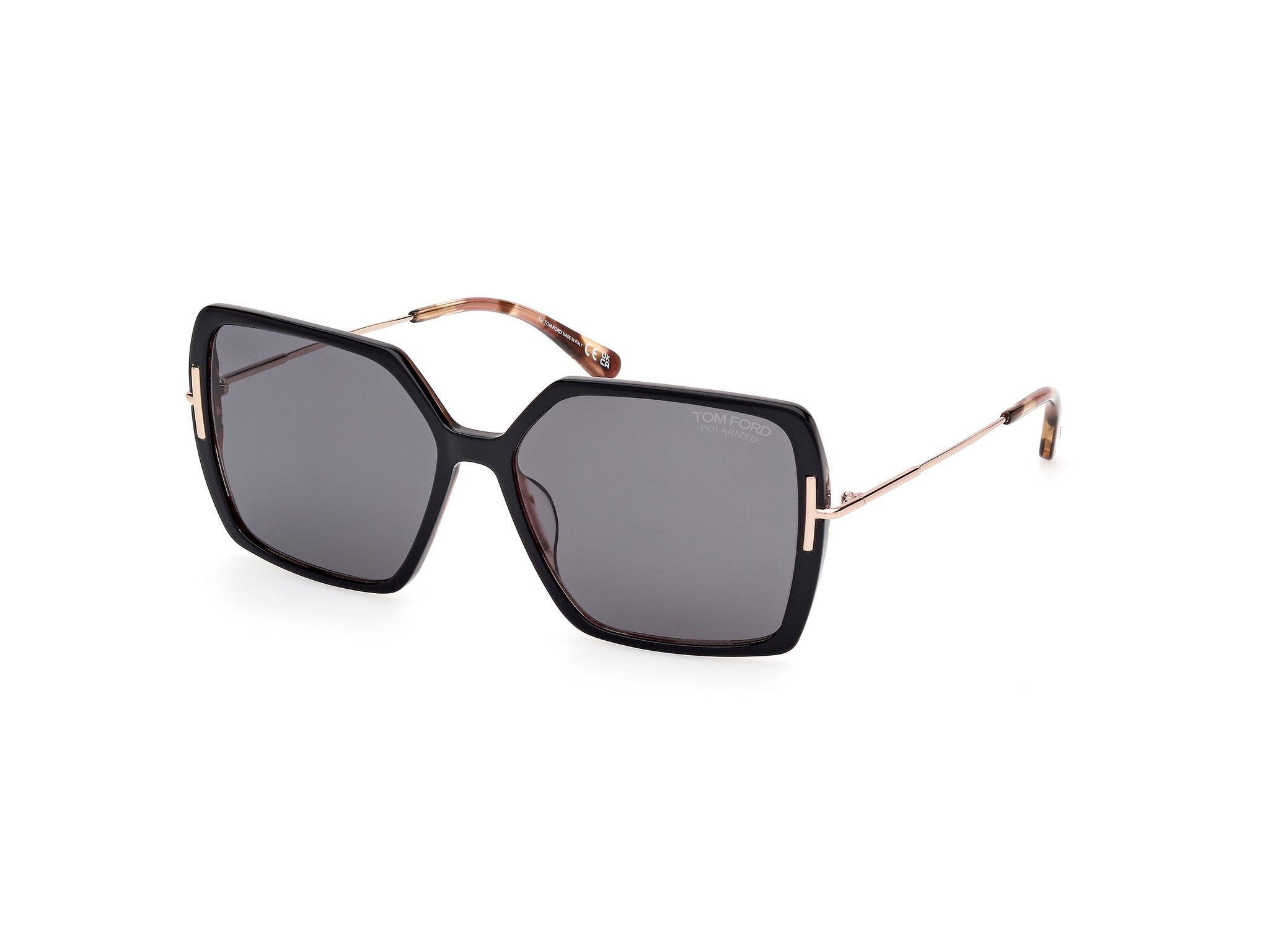 0889214542106 - TOM FORD Damen FT1039 JOANNA 05D Gläser SONNENBRILLEN Acetat Schwarz Rauch Schmetterling Polarisiert 0889214542106 - TOM FORD Damen FT1039 JOANNA 05D Gläser SONNENBRILLEN Acetat Schwarz Rauch Schmetterling Polarisiert