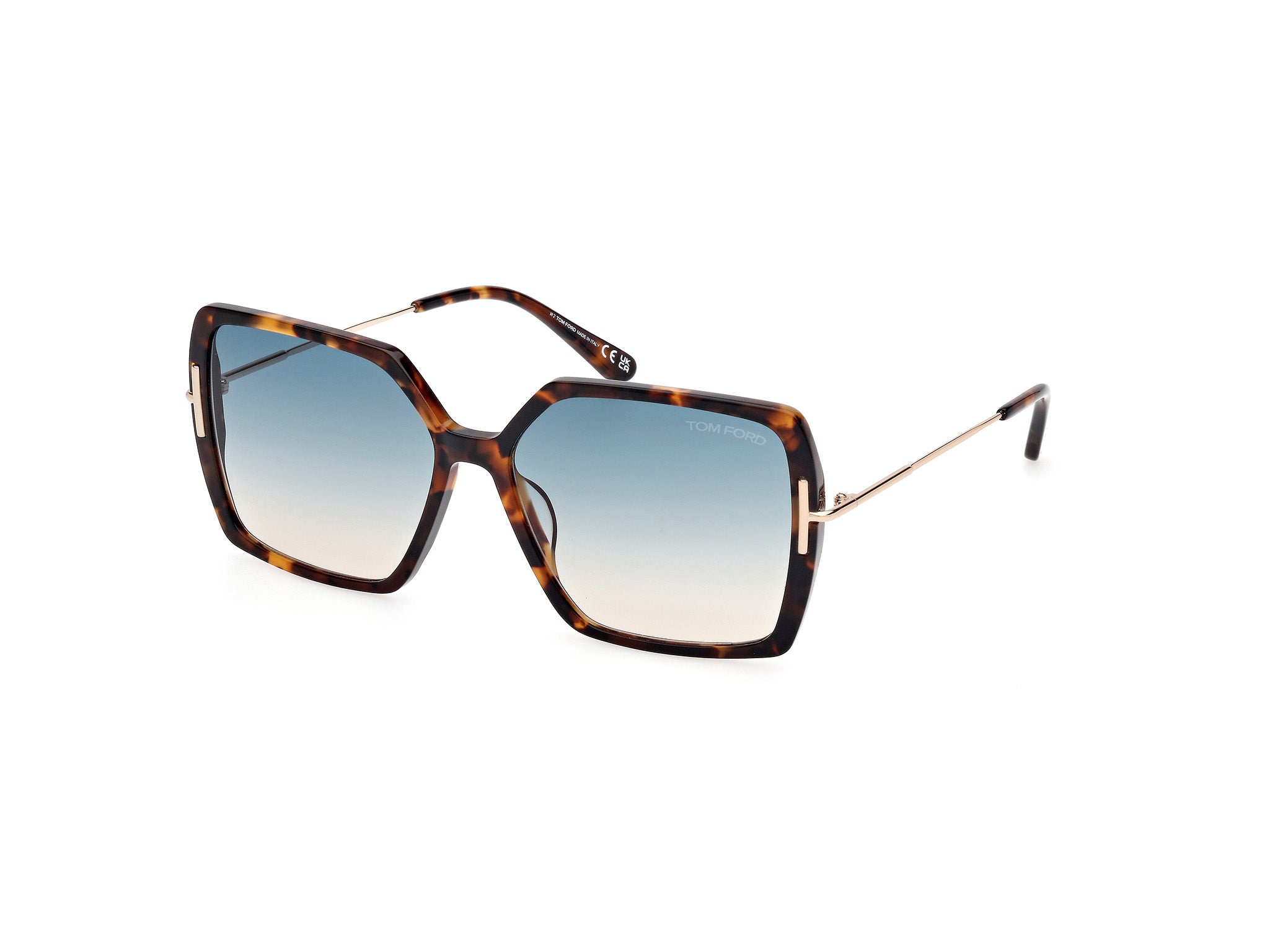 0889214542113 - TOM FORD Damen FT1039 JOANNA 52P Gläser SONNENBRILLEN Acetat   Schmetterling Normal