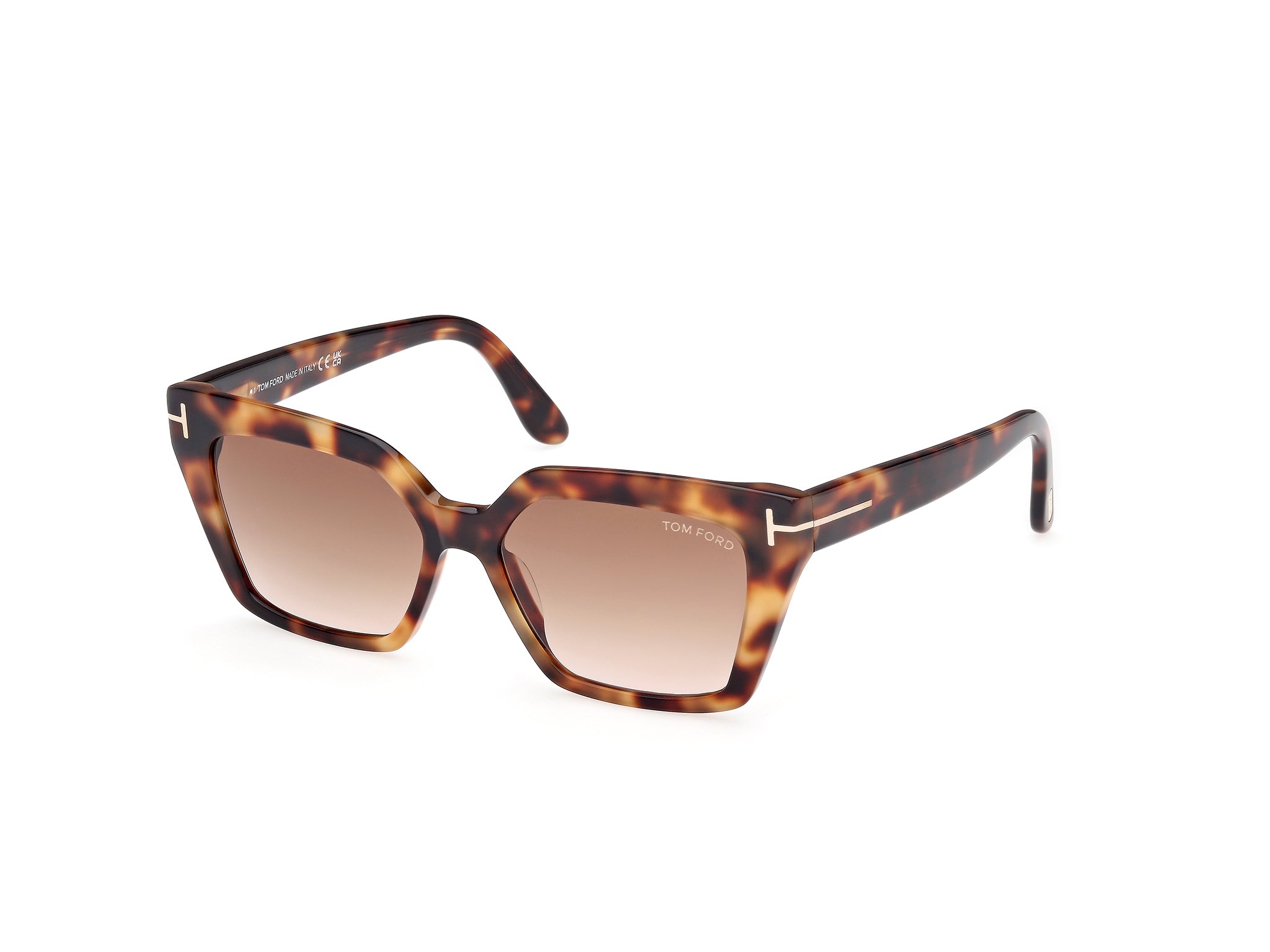 0889214544285 - TOM FORD Damen FT1030 WINONA 53F Gläser SONNENBRILLEN Acetat Havanna Braun Cat Eye Normal