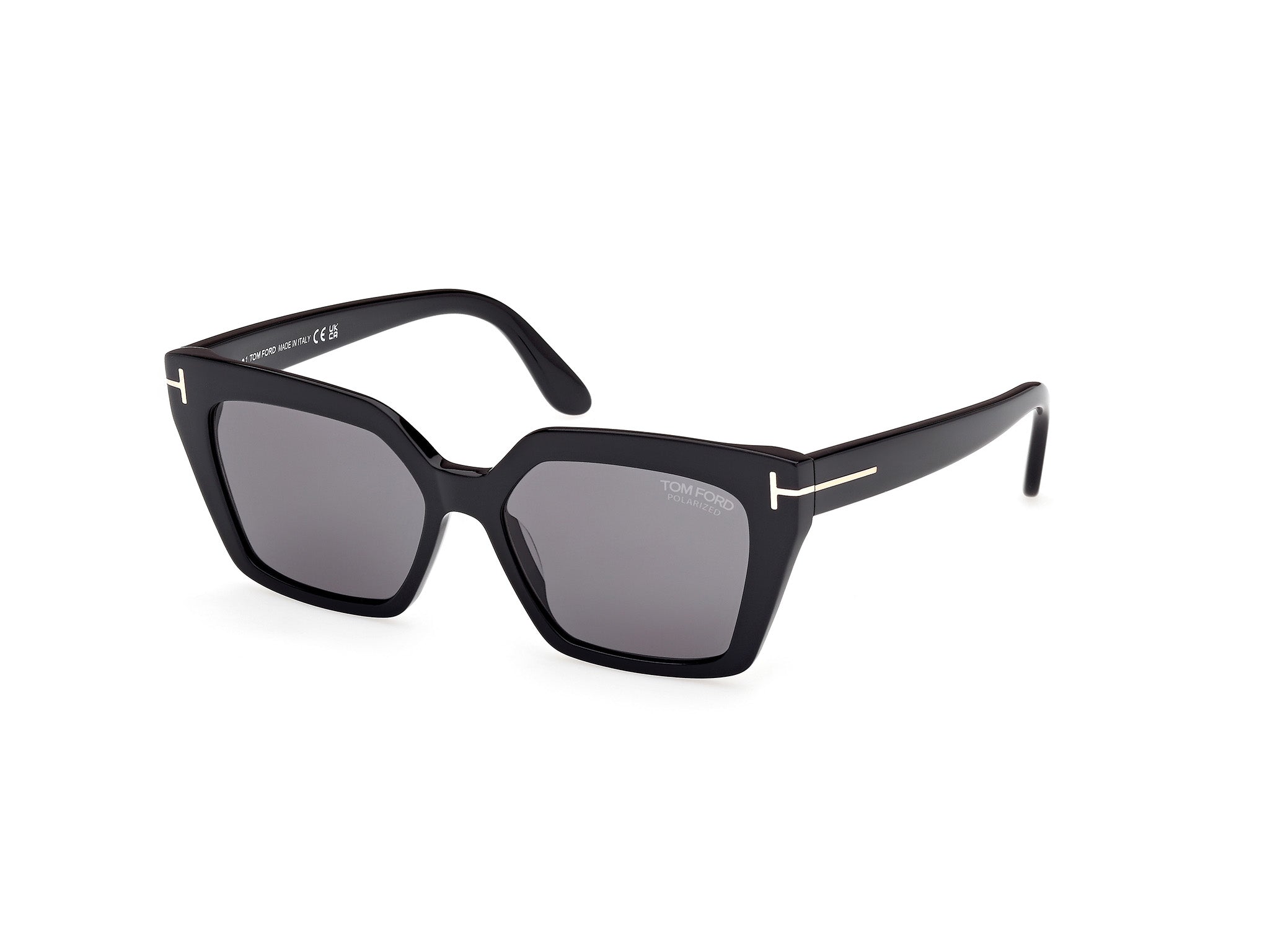 0889214544452 - TOM FORD Damen FT1030 WINONA 01D Gläser SONNENBRILLEN Acetat Schwarz Rauch Cat Eye Polarisiert