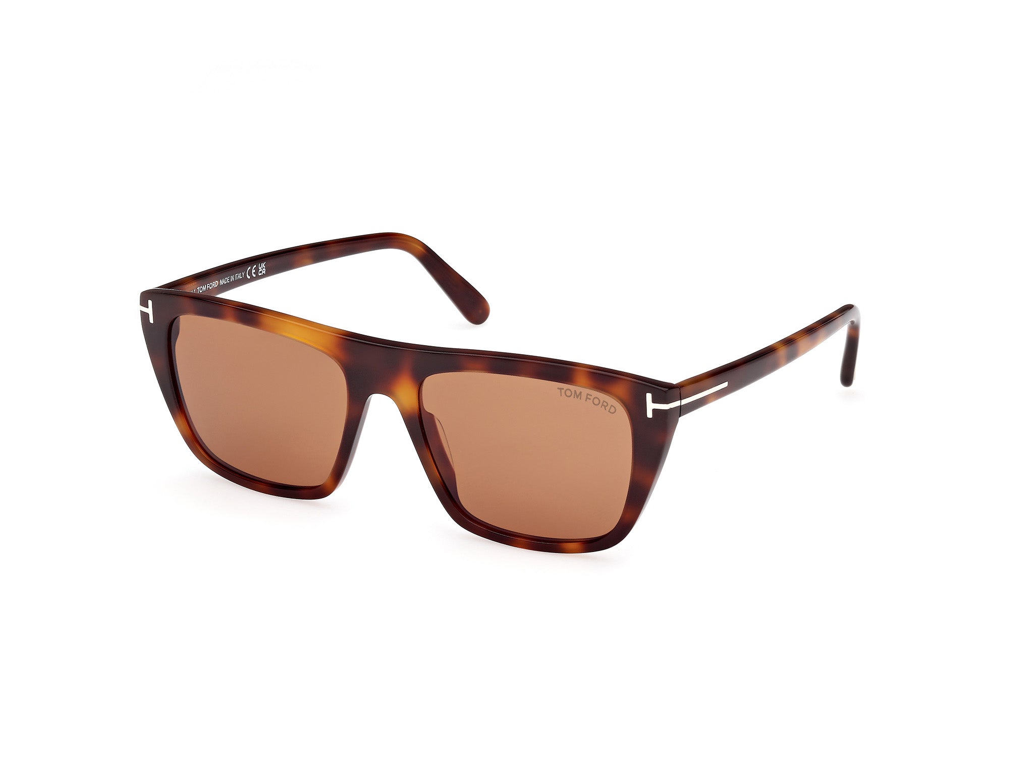 0889214548863 - TOM FORD Herren FT1175 ASLAN 53E Gläser SONNENBRILLEN Acetat Havanna Braun Quadratisch Normal