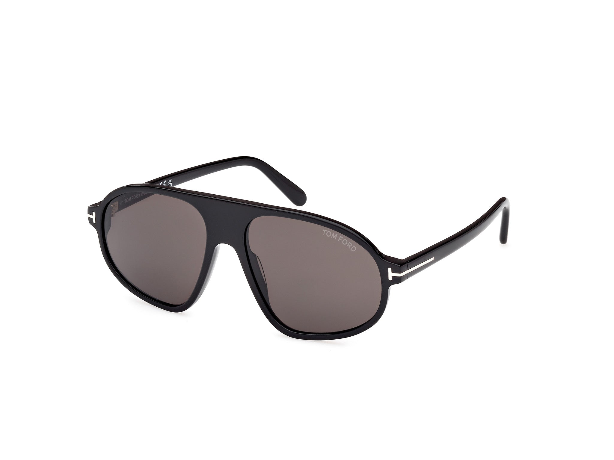 0889214548962 - TOM FORD Herren FT1178 EROL 01A Gläser SONNENBRILLEN Acetat Schwarz Rauch Pilot Normal