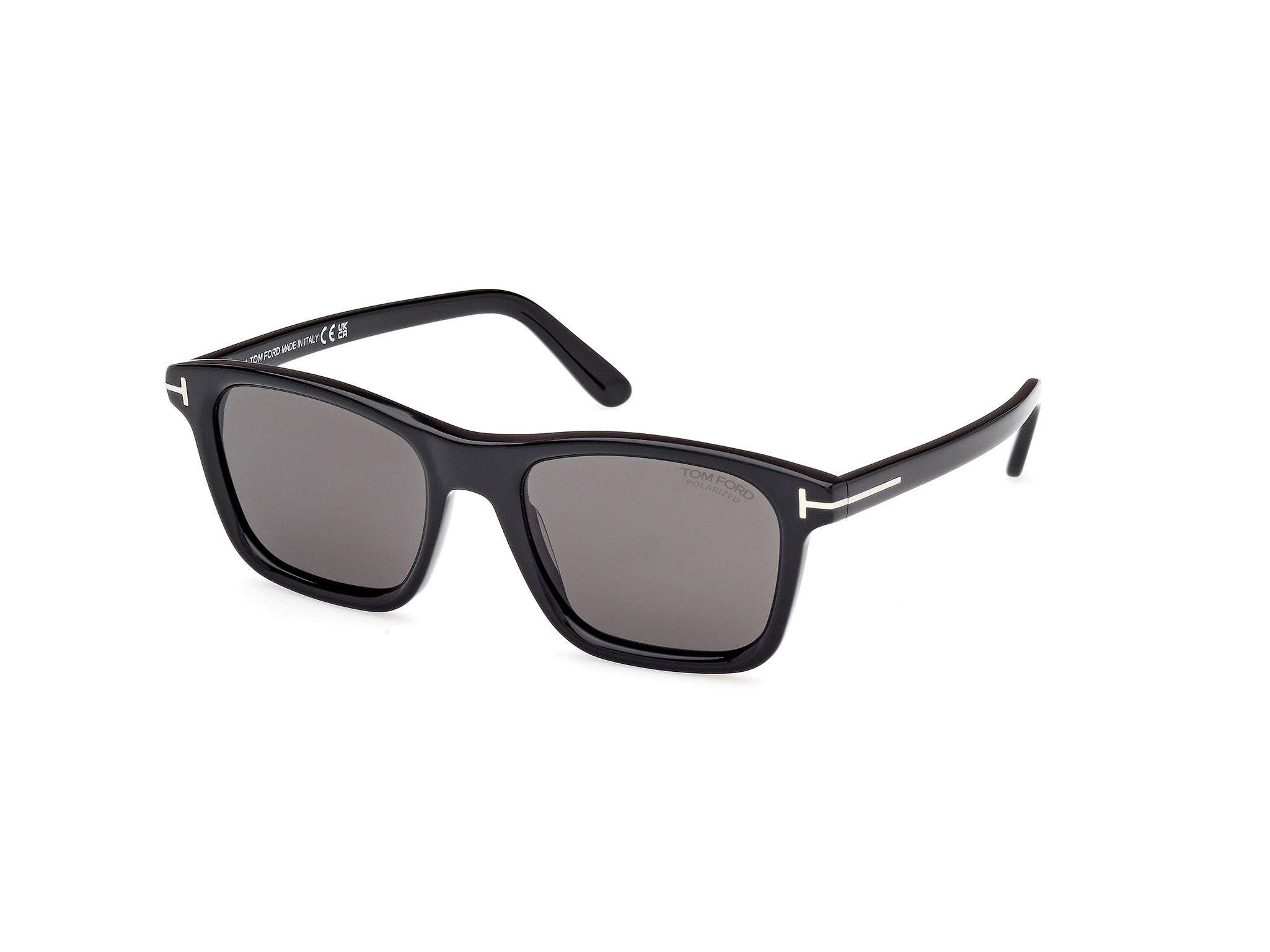 0889214548993 - TOM FORD Herren FT1179 BARRON 01D Gläser SONNENBRILLEN Acetat Schwarz Rauch Quadratisch Polarisiert