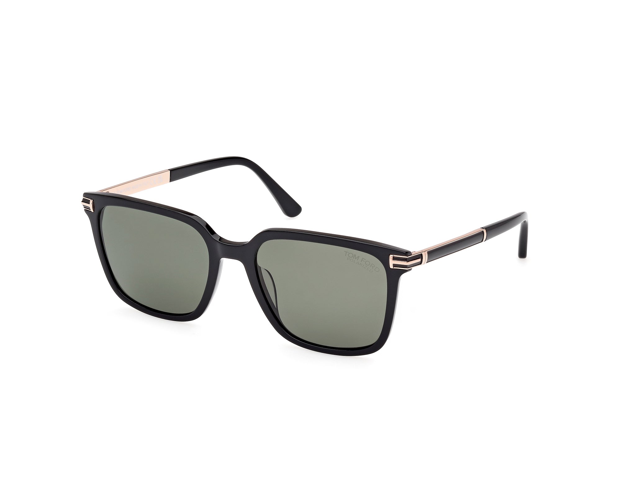 0889214549105 - TOM FORD Herren FT1183 JOCHEM 01R Gläser SONNENBRILLEN Acetat Schwarz Grün Quadratisch Polarisiert