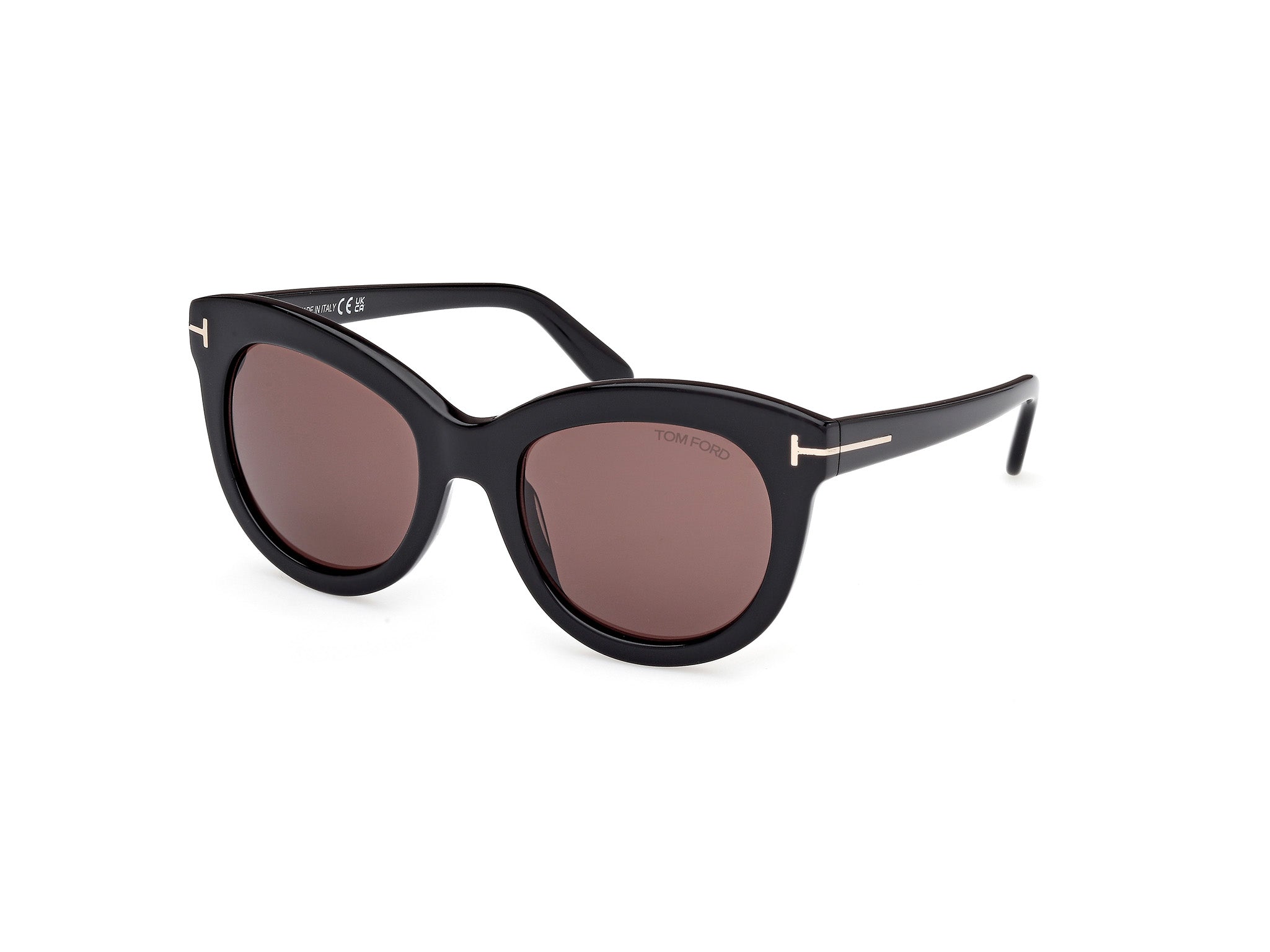 0889214549273 - TOM FORD Damen FT1189 ODETTE 01E Gläser SONNENBRILLEN Acetat Schwarz Braun Schmetterling Normal