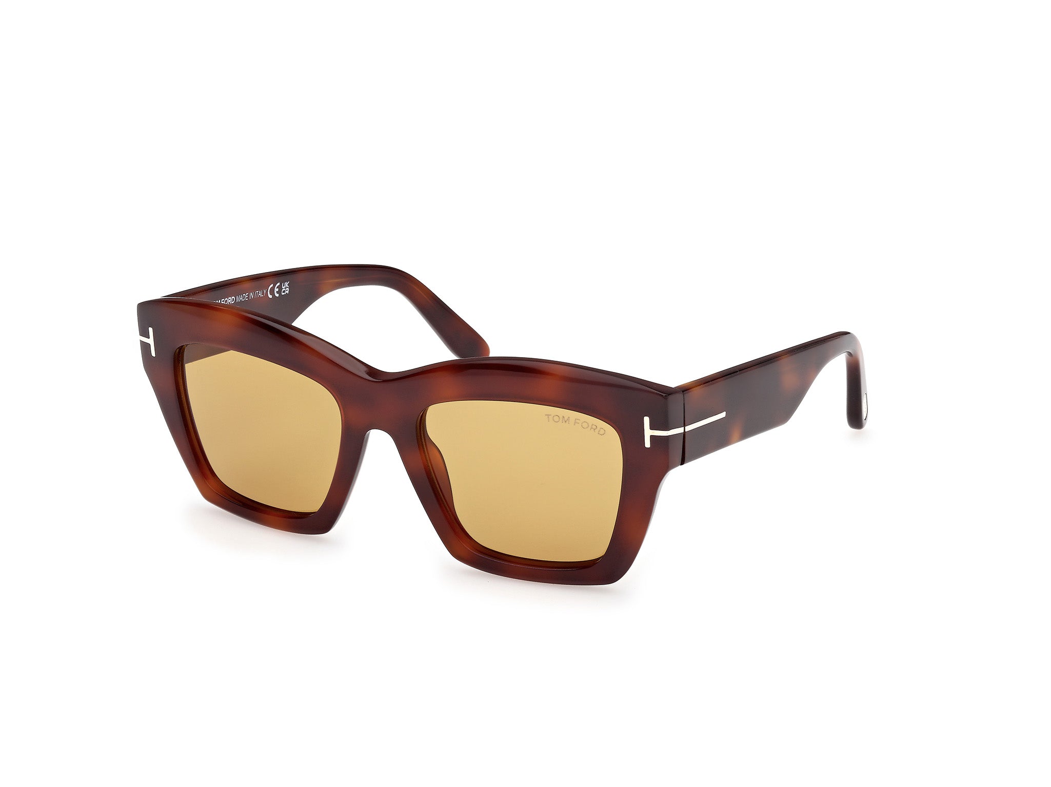 0889214549396 - TOM FORD Damen FT1191 LUNA 53E Gläser SONNENBRILLEN Acetat Havanna Braun Schmetterling Normal