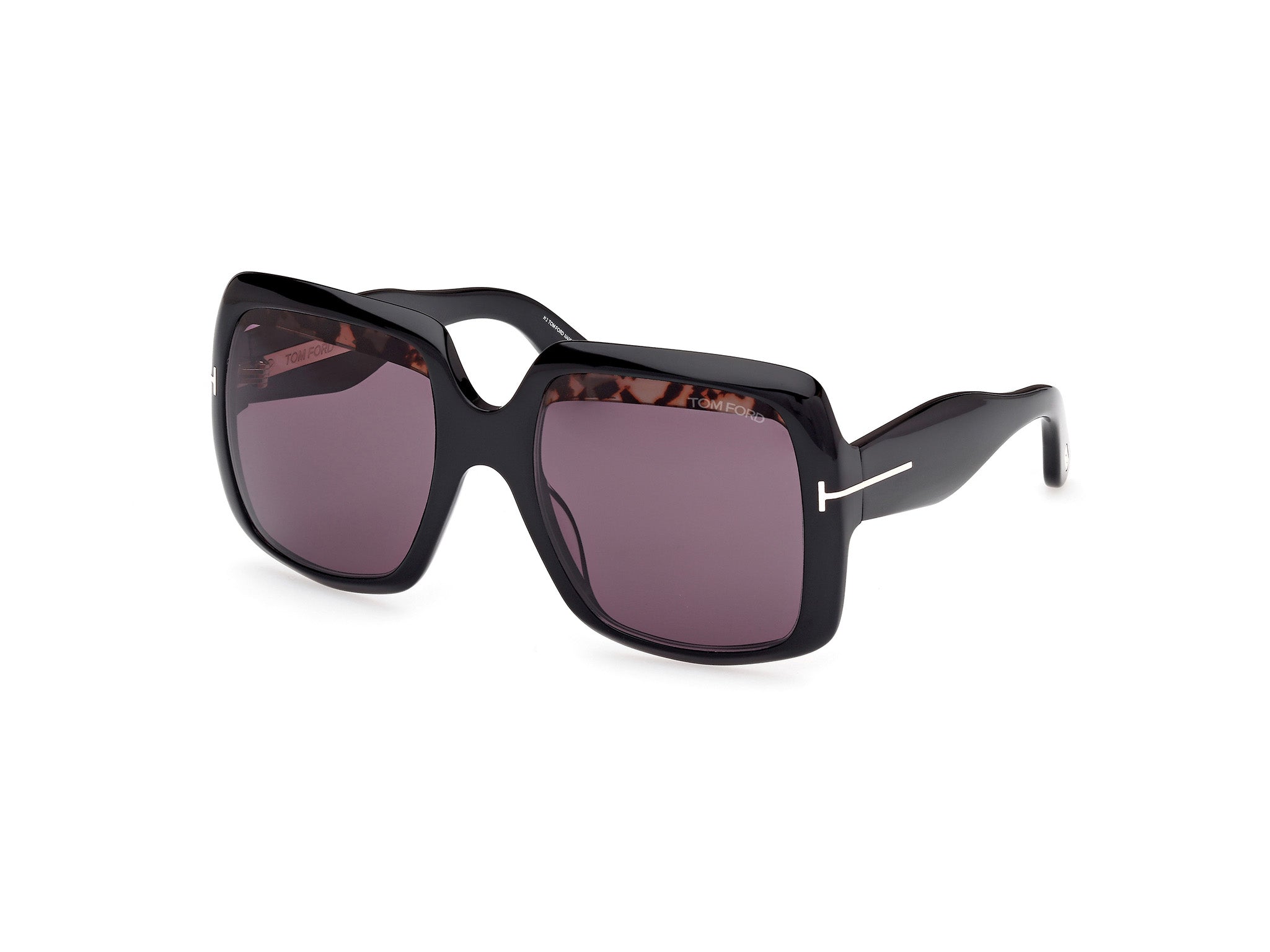 0889214549464 - TOM FORD Damen FT1194 AURORA 01A Gläser SONNENBRILLEN Acetat Schwarz Rauch Quadratisch Normal