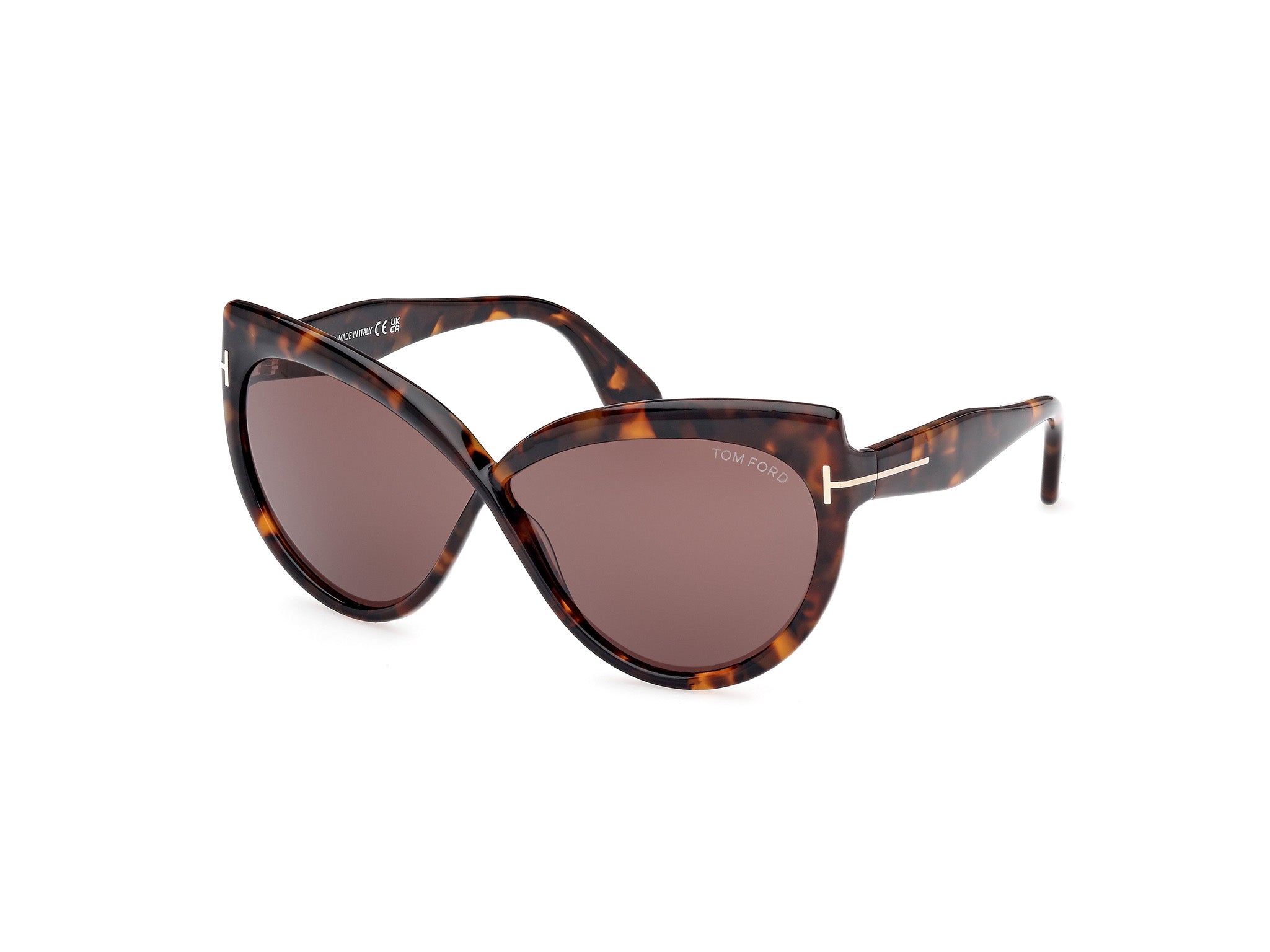 0889214549525 - TOM FORD Damen FT1196 BEATRICE 52E Gläser SONNENBRILLEN Acetat   Schmetterling Normal