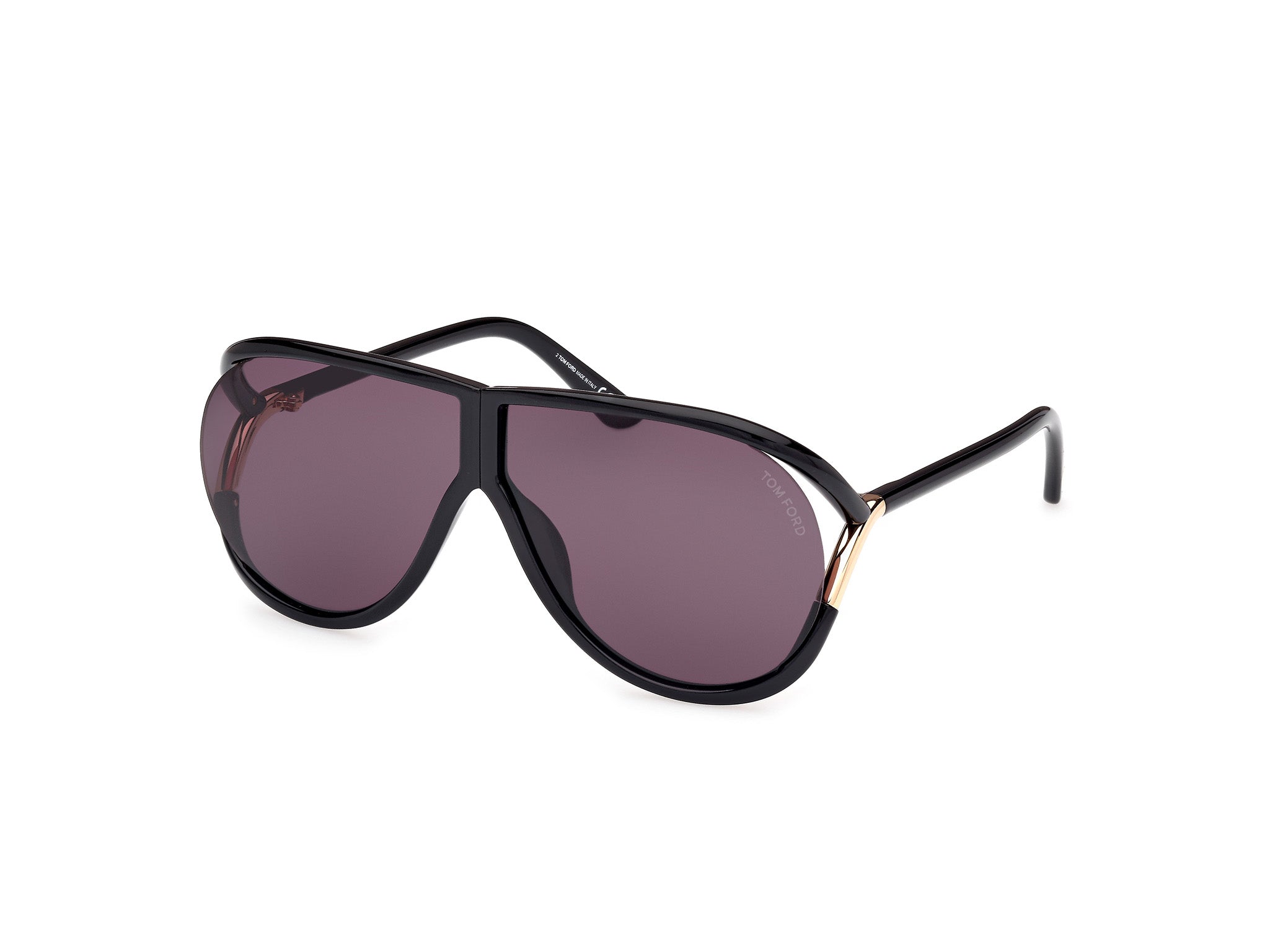 0889214549549 - TOM FORD Unisex FT1197 AXEL 01A Gläser SONNENBRILLEN Injiziert Schwarz Rauch Pilot Normal