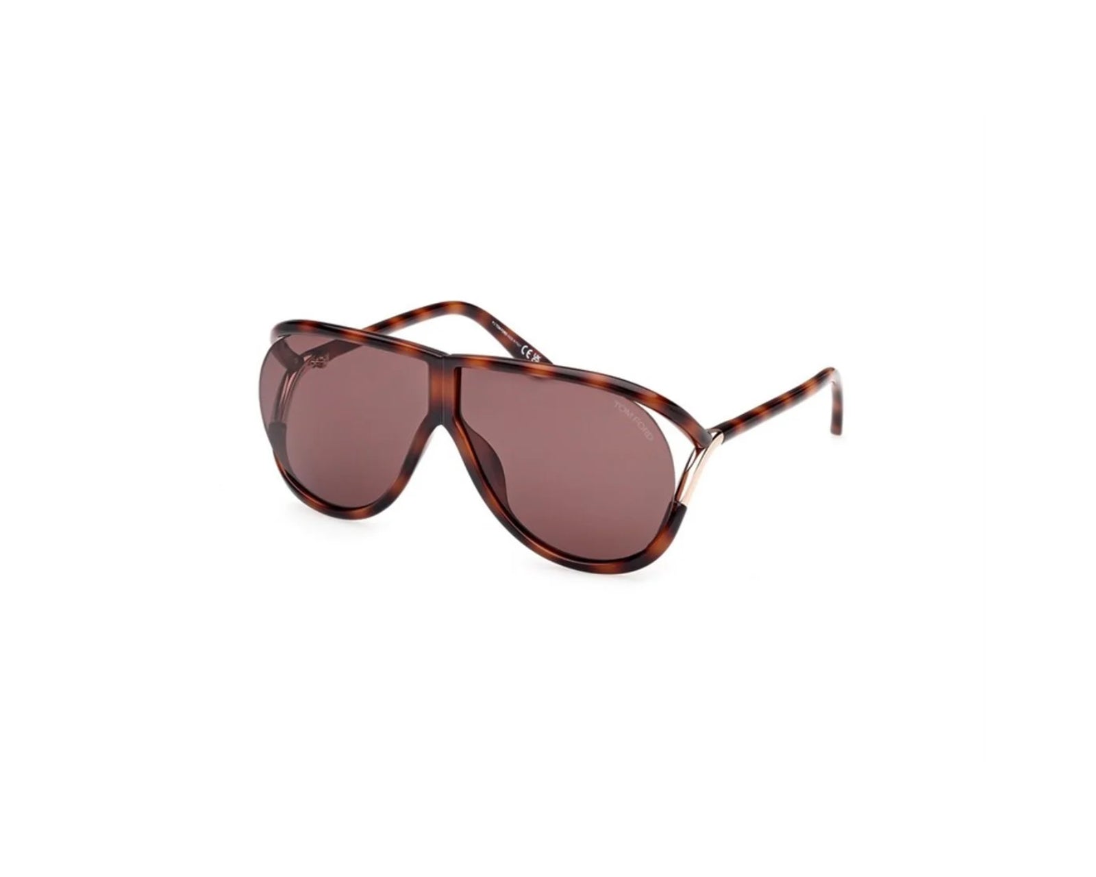 0889214549556 - TOM FORD Unisex FT1197 AXEL 53E Gläser SONNENBRILLEN Injiziert Havanna Braun Pilot Normal