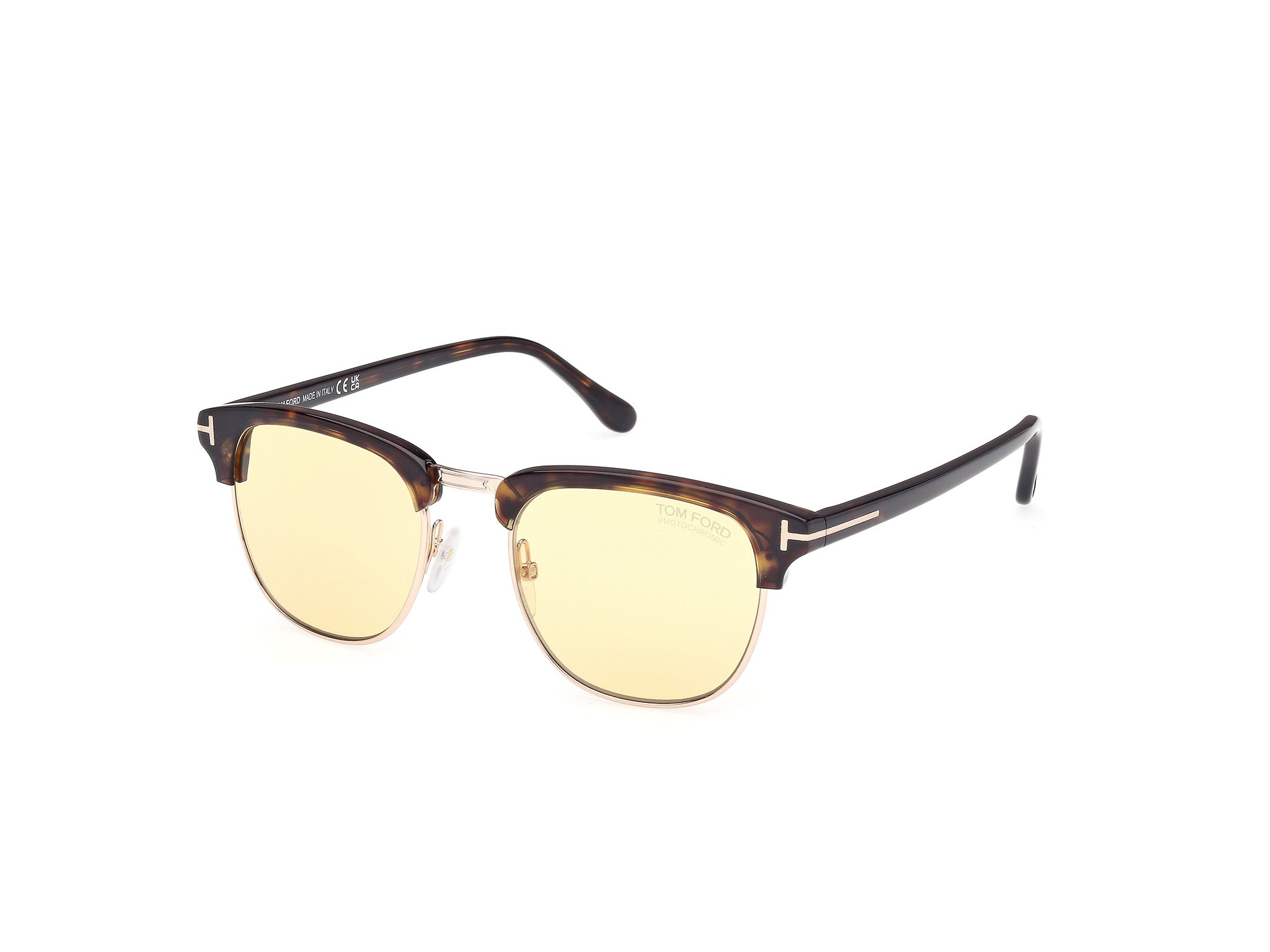 0889214551634 - TOM FORD Herren FT0248 HENRY 52E Gläser SONNENBRILLEN Acetat   Quadratisch Photochromatisch