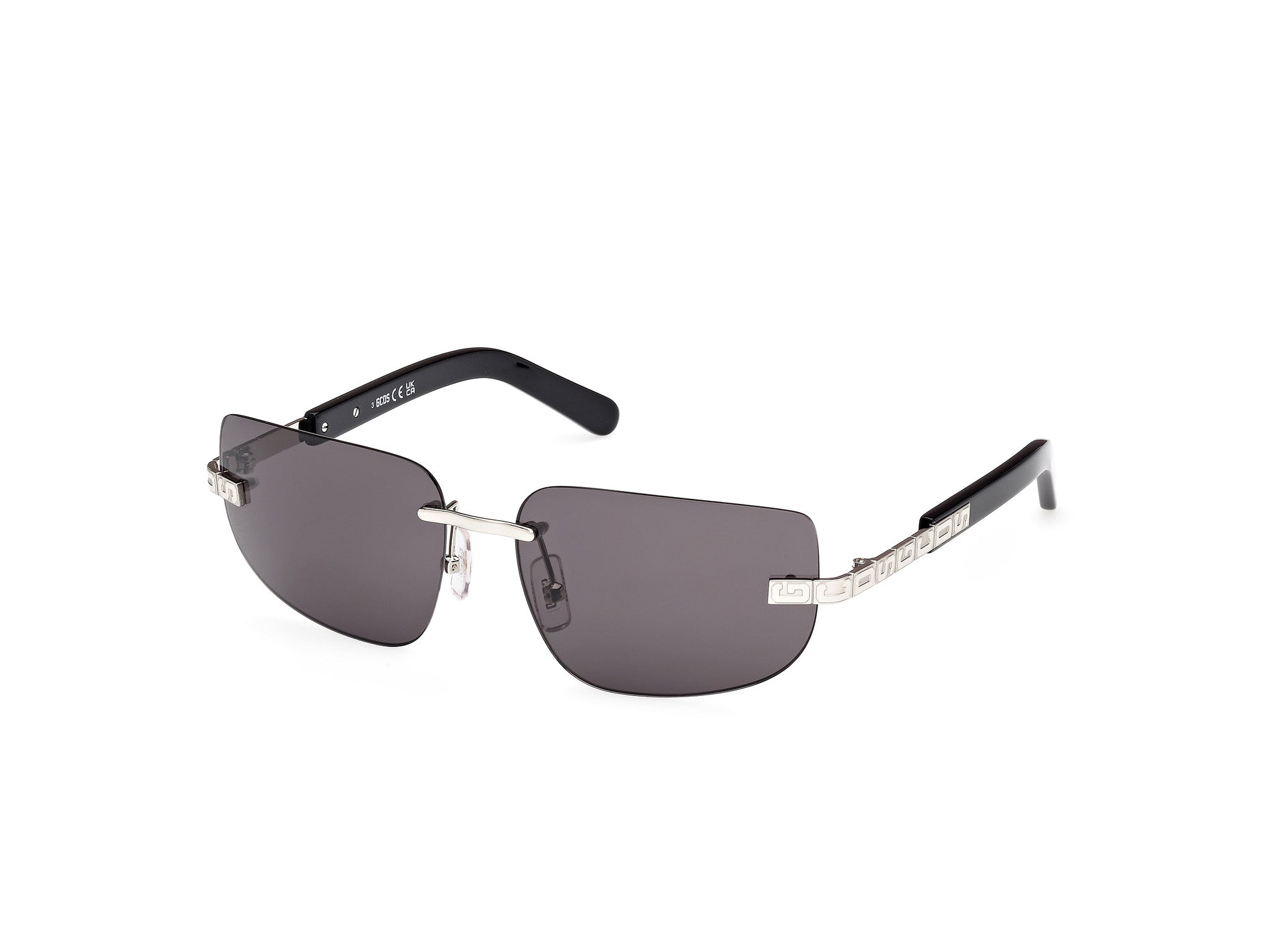 0889214551962 - Unisex GD0052 16A Gläser SONNENBRILLEN Metall Palladium Rauch Quadratisch Normal