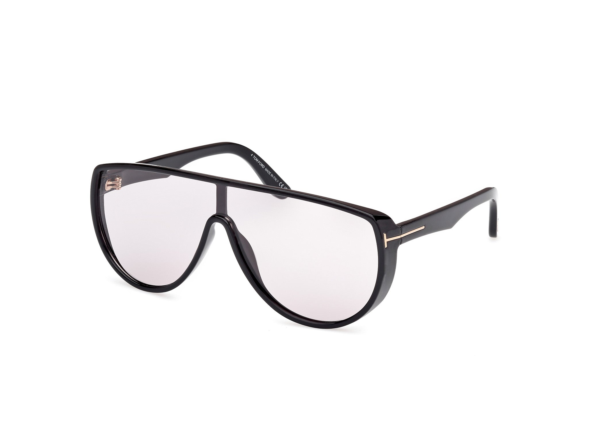 0889214552068 - TOM FORD Herren FT1182 ACHILLES 01A Gläser SONNENBRILLEN Injiziert Schwarz Rauch Maske Photochromatisch