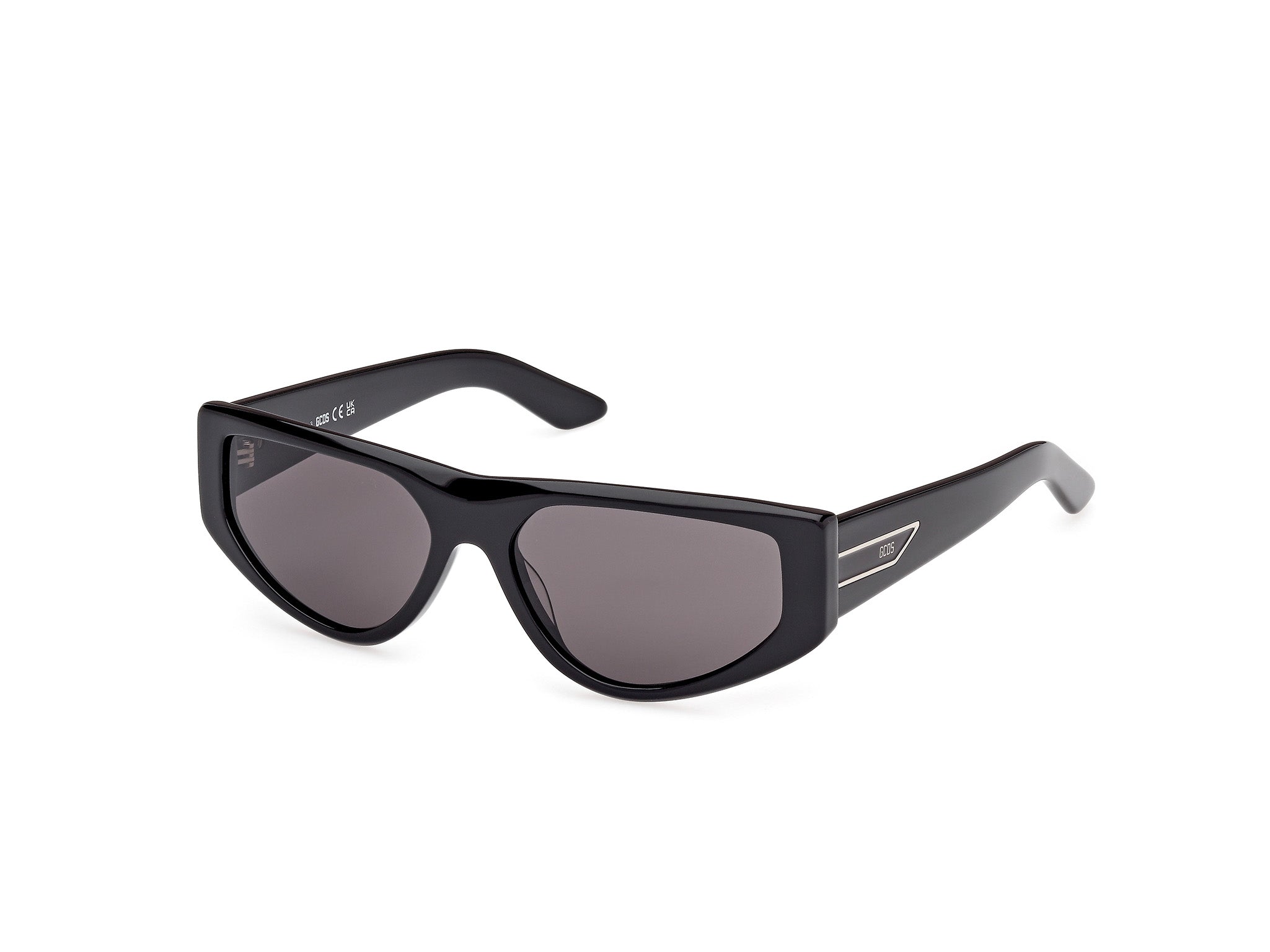 0889214552167 - Damen GD0055 01A Gläser SONNENBRILLEN Acetat Schwarz Rauch Geometrisch Normal