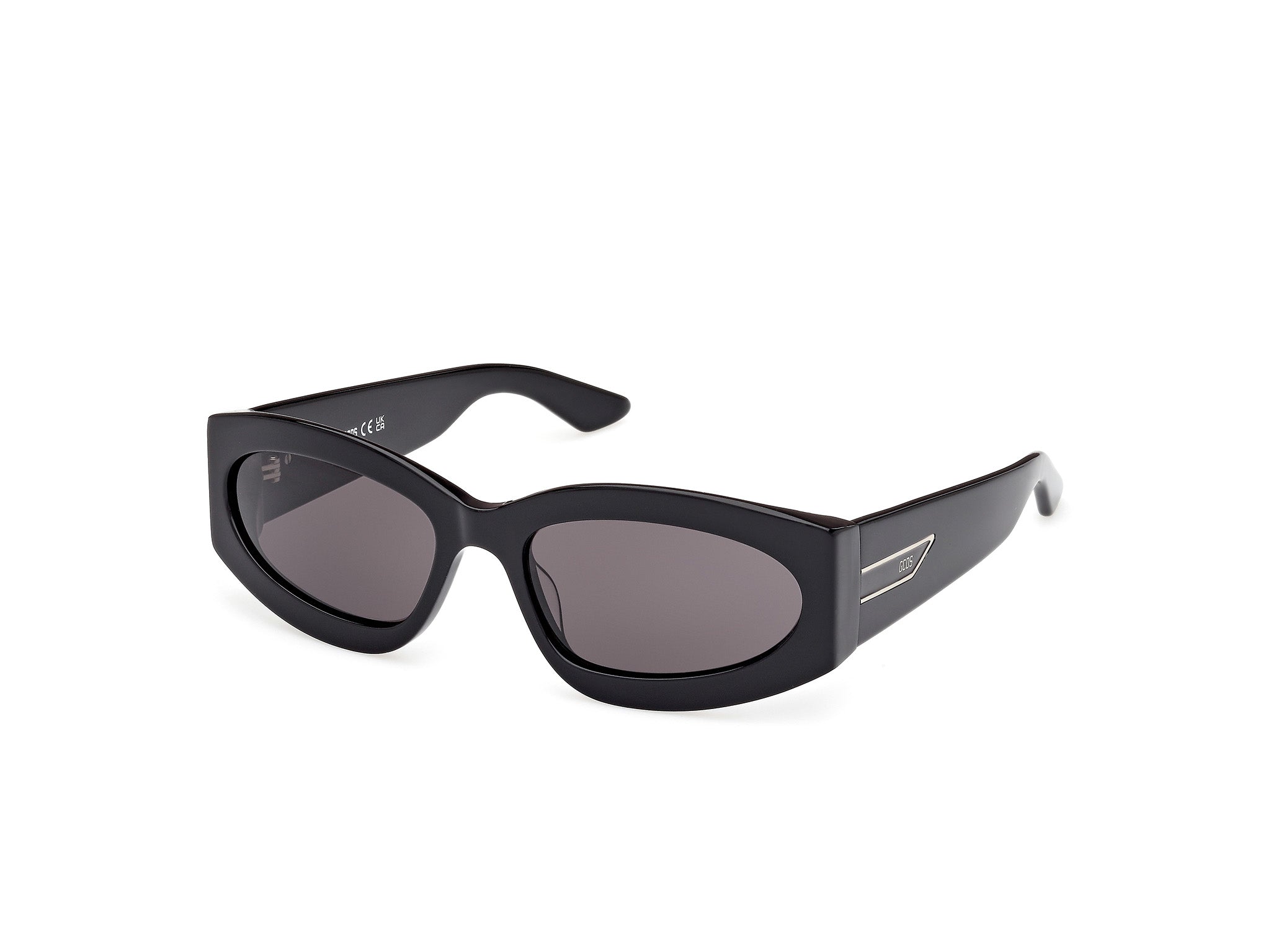 0889214552204 - Unisex GD0057 01A Gläser SONNENBRILLEN Acetat Schwarz Rauch Geometrisch Normal