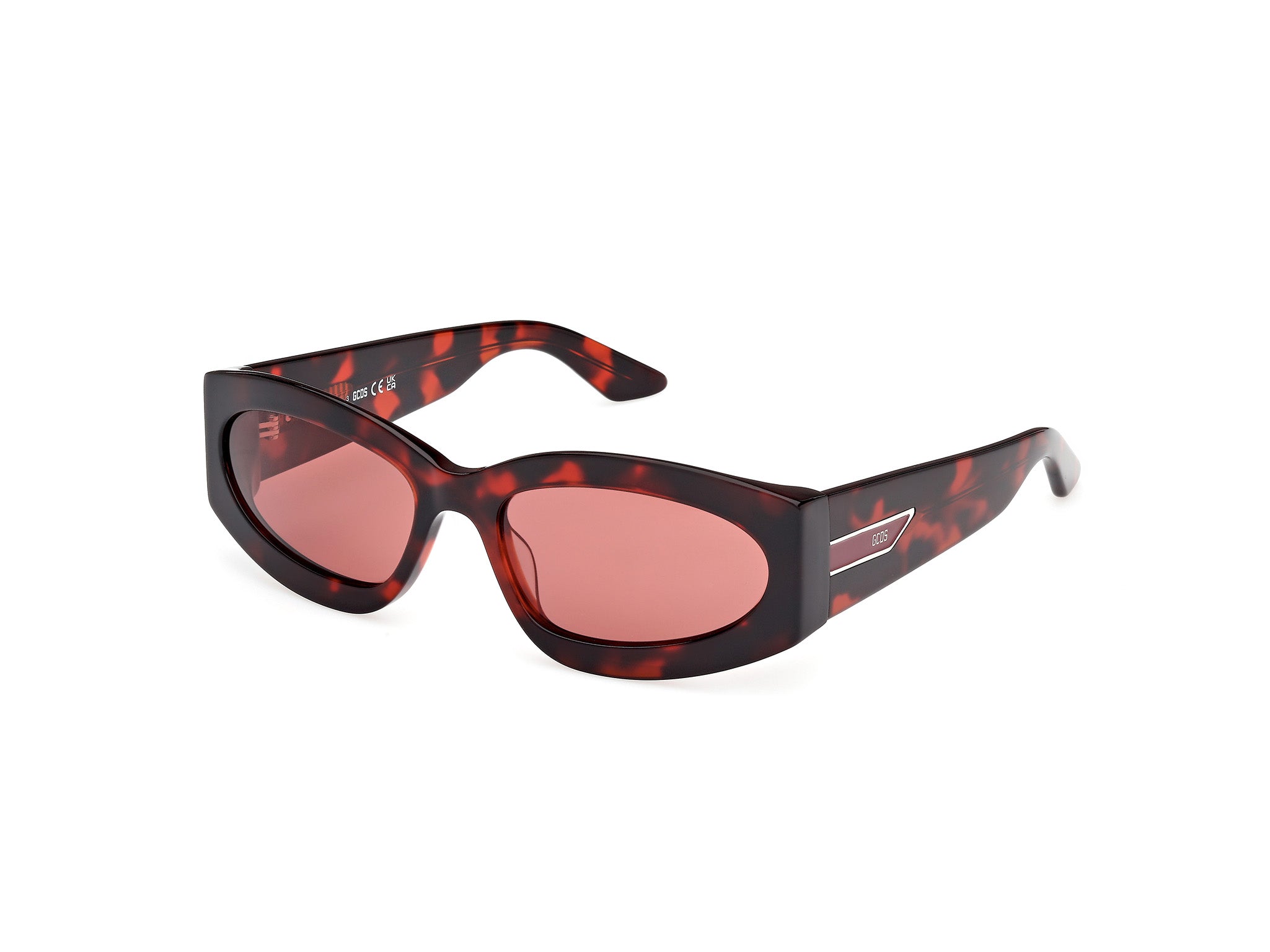 0889214552211 - Unisex GD0057 54S Gläser SONNENBRILLEN Acetat Havanna Bordeaux Geometrisch Normal