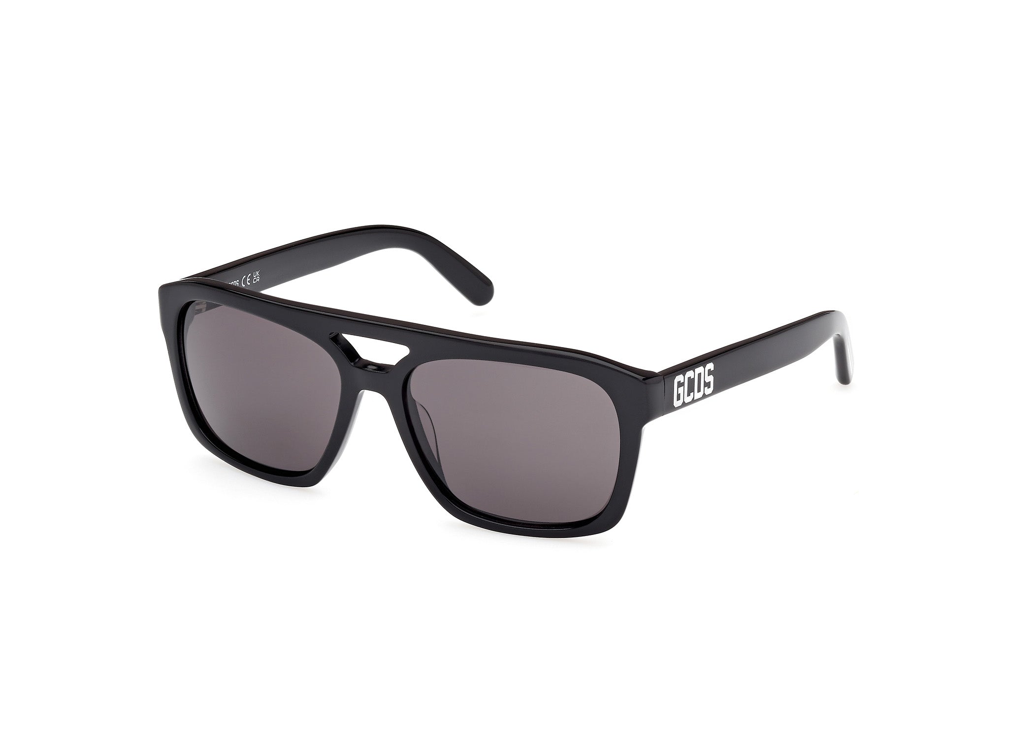 0889214552235 - Unisex GD0058 01A Gläser SONNENBRILLEN Acetat Schwarz Rauch Quadratisch Normal