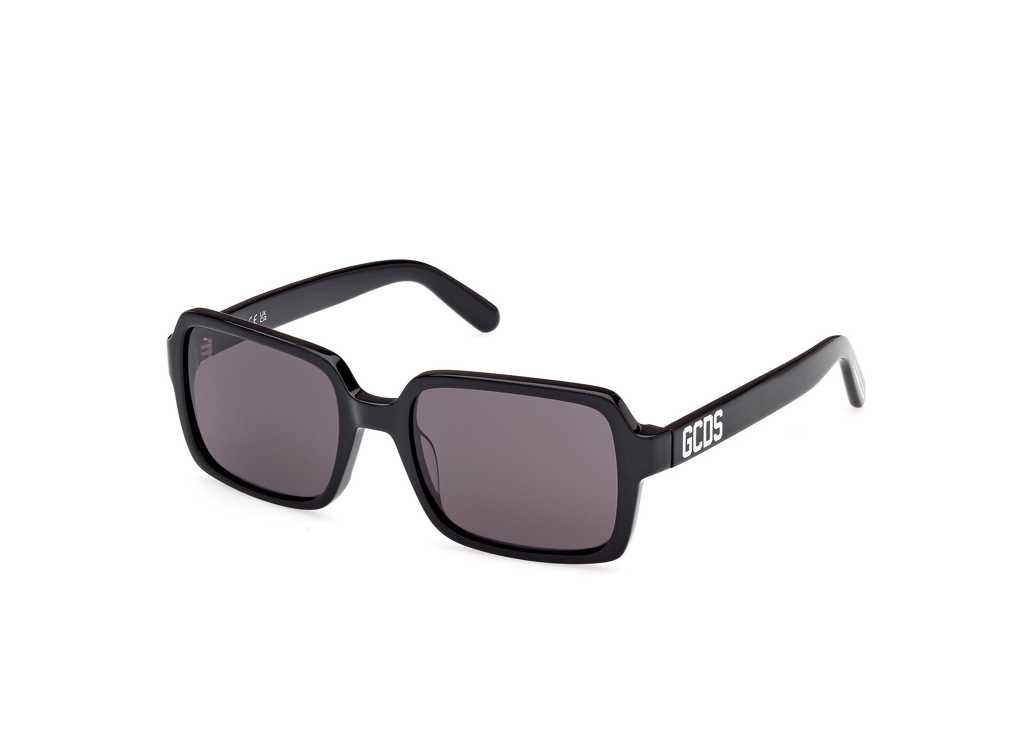 0889214552273 - Unisex GD0059 01A Gläser SONNENBRILLEN Acetat Schwarz Rauch Quadratisch Normal