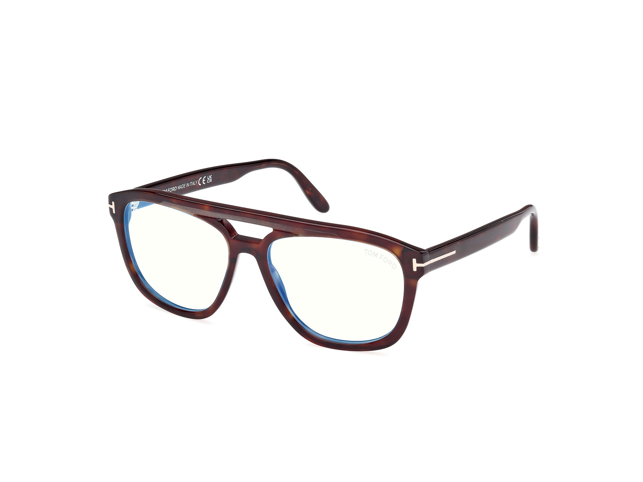 0889214552501 - TOM FORD Herren FT6024-B 52 Rahmen von BRILLEN Acetat Havanna  Quadratisch Normal