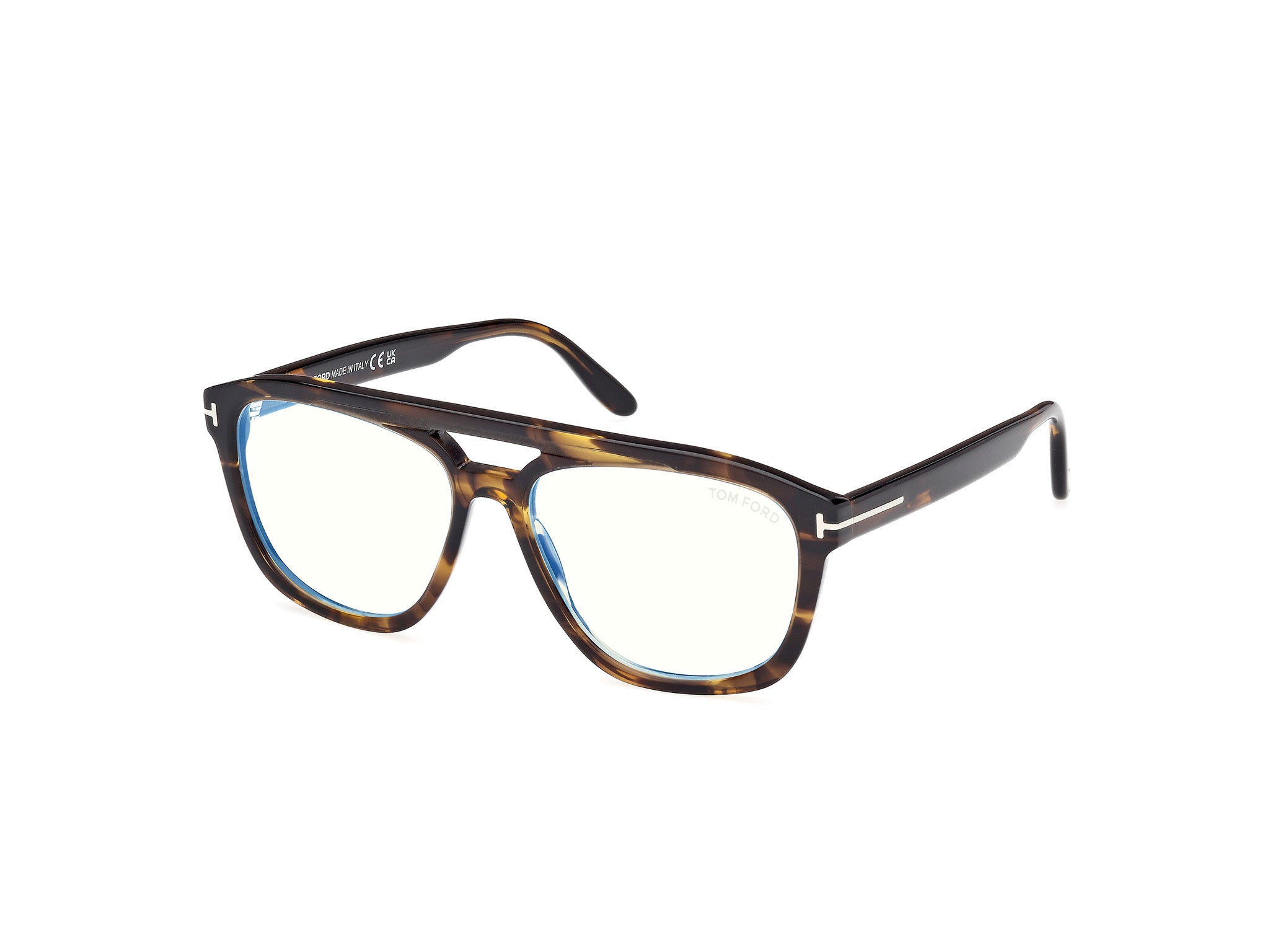 0889214552518 - TOM FORD Herren FT6024-B 55 Rahmen von BRILLEN Acetat Havanna  Quadratisch Normal