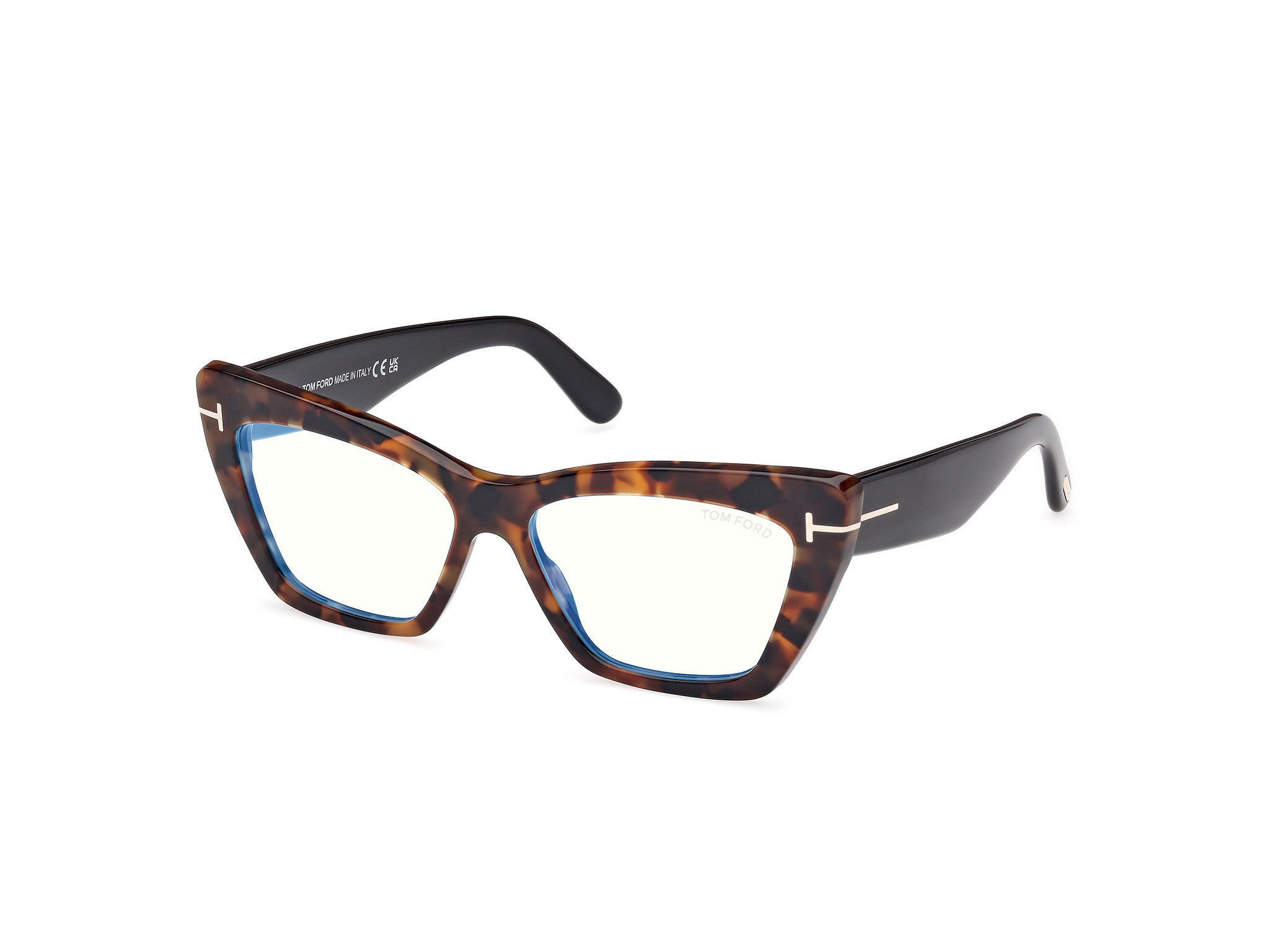 0889214552563 - TOM FORD Damen FT6026-B 52 Rahmen von BRILLEN Acetat Havanna  Cat Eye Normal