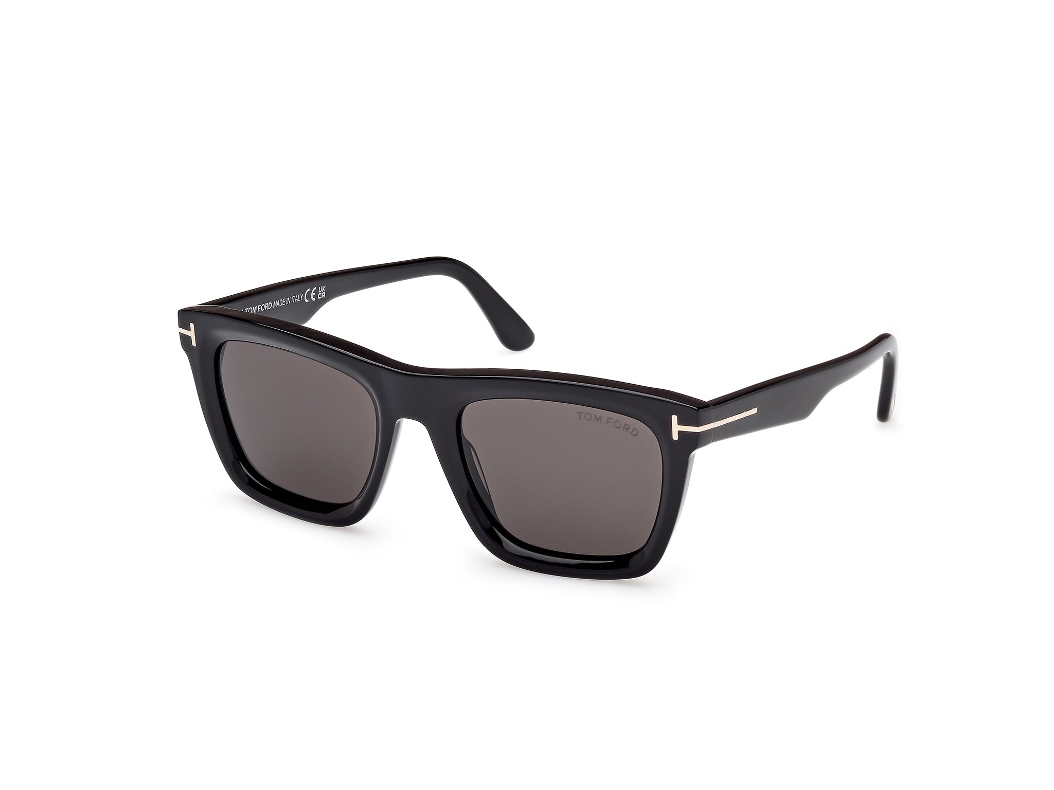 0889214558503 - TOM FORD Herren TOM FORD FT1207 LELIO 01A Sonnenbrillen Acetat Schwarz Rauch Quadratisch Normal