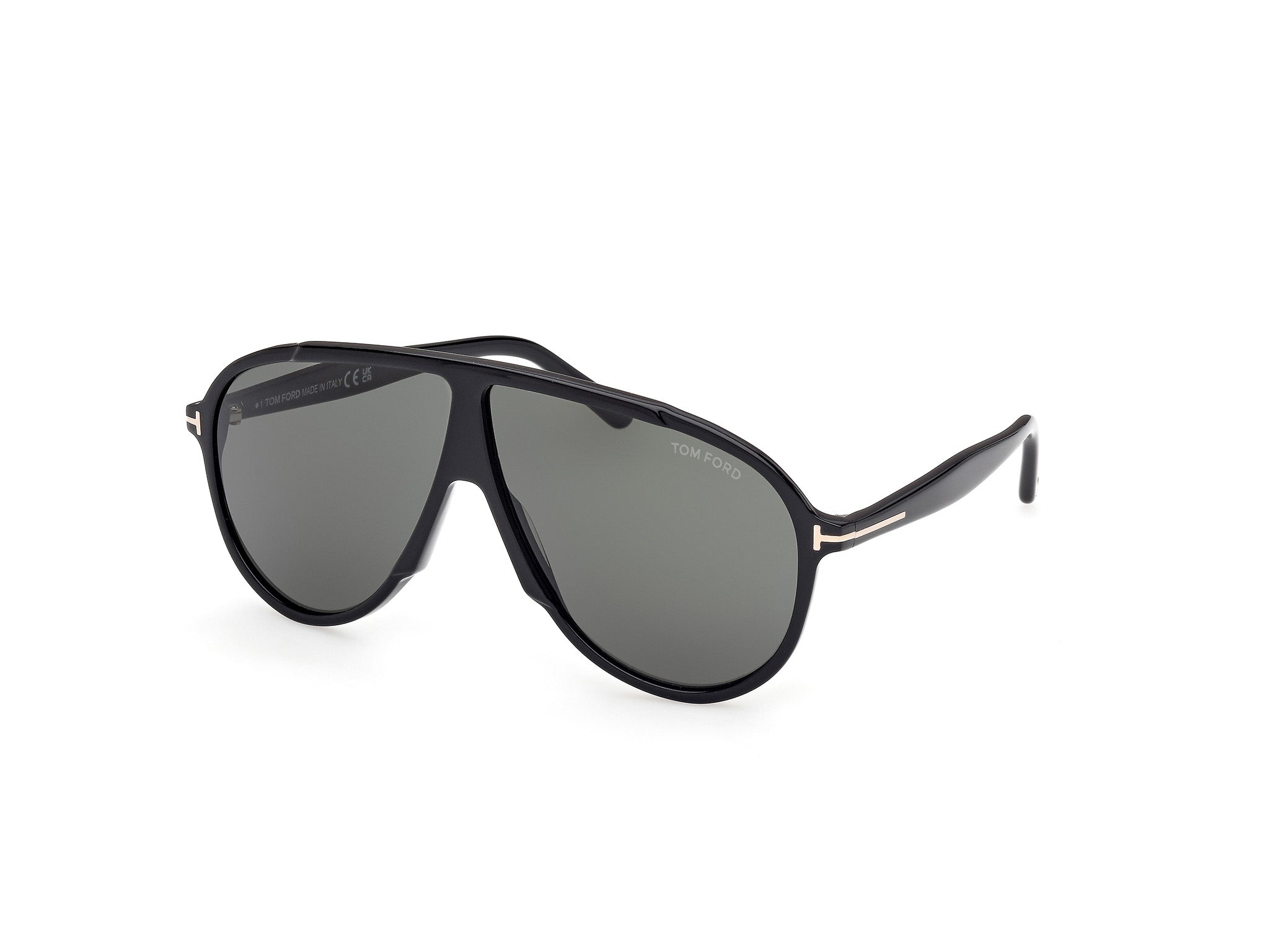 0889214558602 - TOM FORD Herren FT1211 VLADIMIR 01N Gläser SONNENBRILLEN Acetat Schwarz Grün Pilot Normal 0889214558602 - TOM FORD Herren FT1211 VLADIMIR 01N Gläser SONNENBRILLEN Acetat Schwarz Grün Pilot Normal