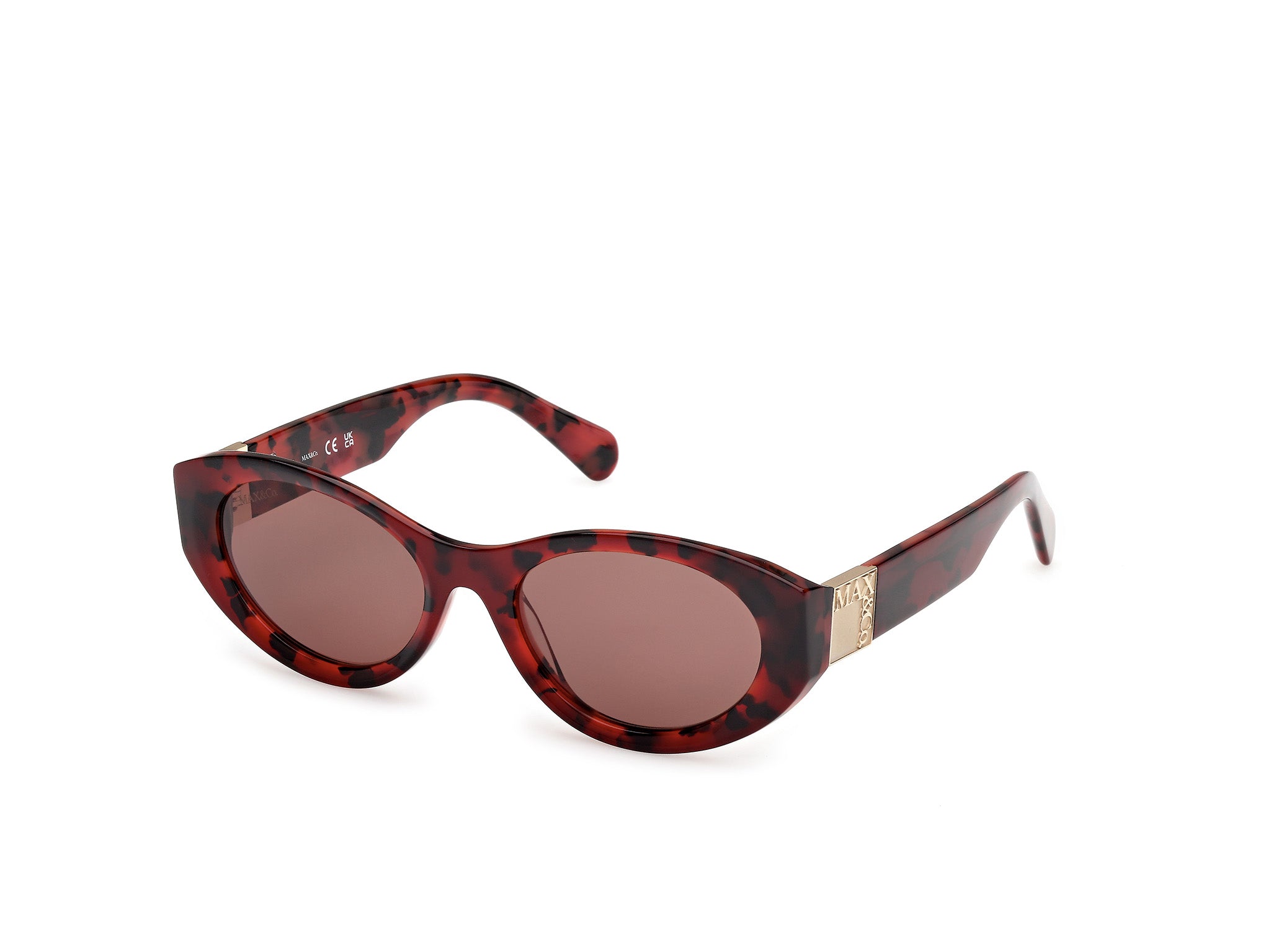 0889214560278 - Damen MO0123 54E Gläser SONNENBRILLEN Acetat   Rund Normal