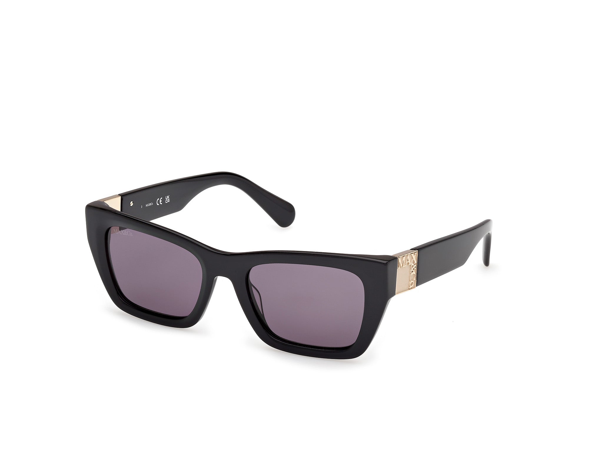 0889214560346 - Damen MO0124 01A Gläser SONNENBRILLEN Acetat Schwarz Rauch Cat Eye Normal 0889214560346 - Damen MO0124 01A Gläser SONNENBRILLEN Acetat Schwarz Rauch Cat Eye Normal