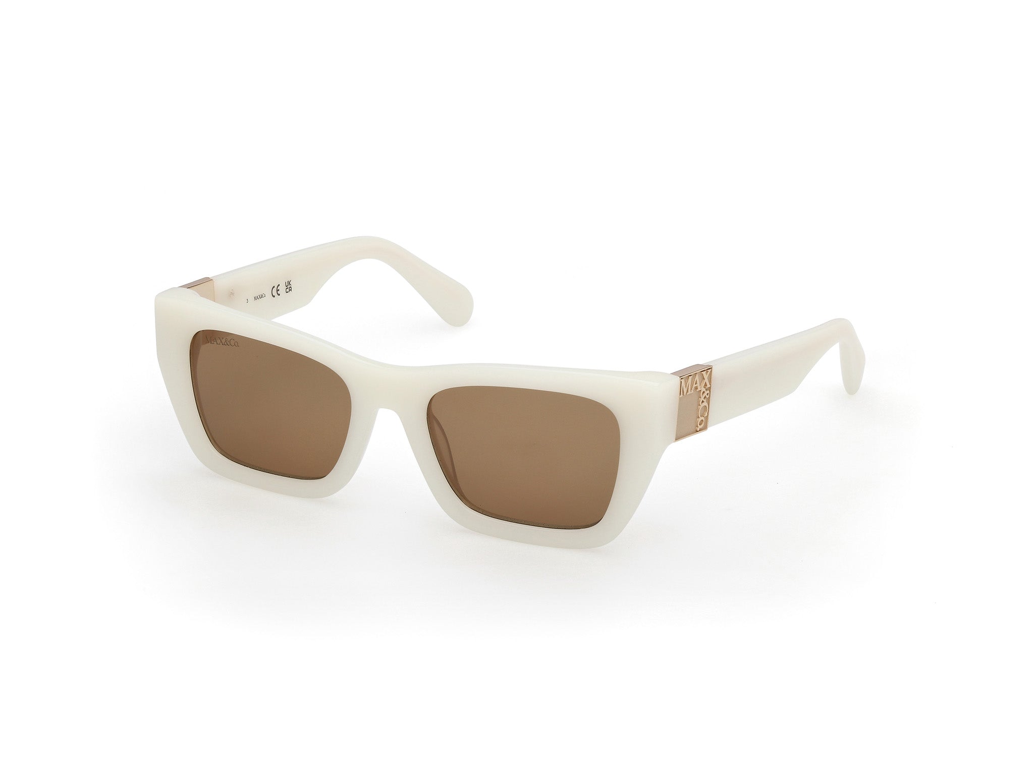 0889214560353 - Damen MO0124 25J Gläser SONNENBRILLEN Acetat Elfenbein Braun Cat Eye Normal 0889214560353 - Damen MO0124 25J Gläser SONNENBRILLEN Acetat Elfenbein Braun Cat Eye Normal