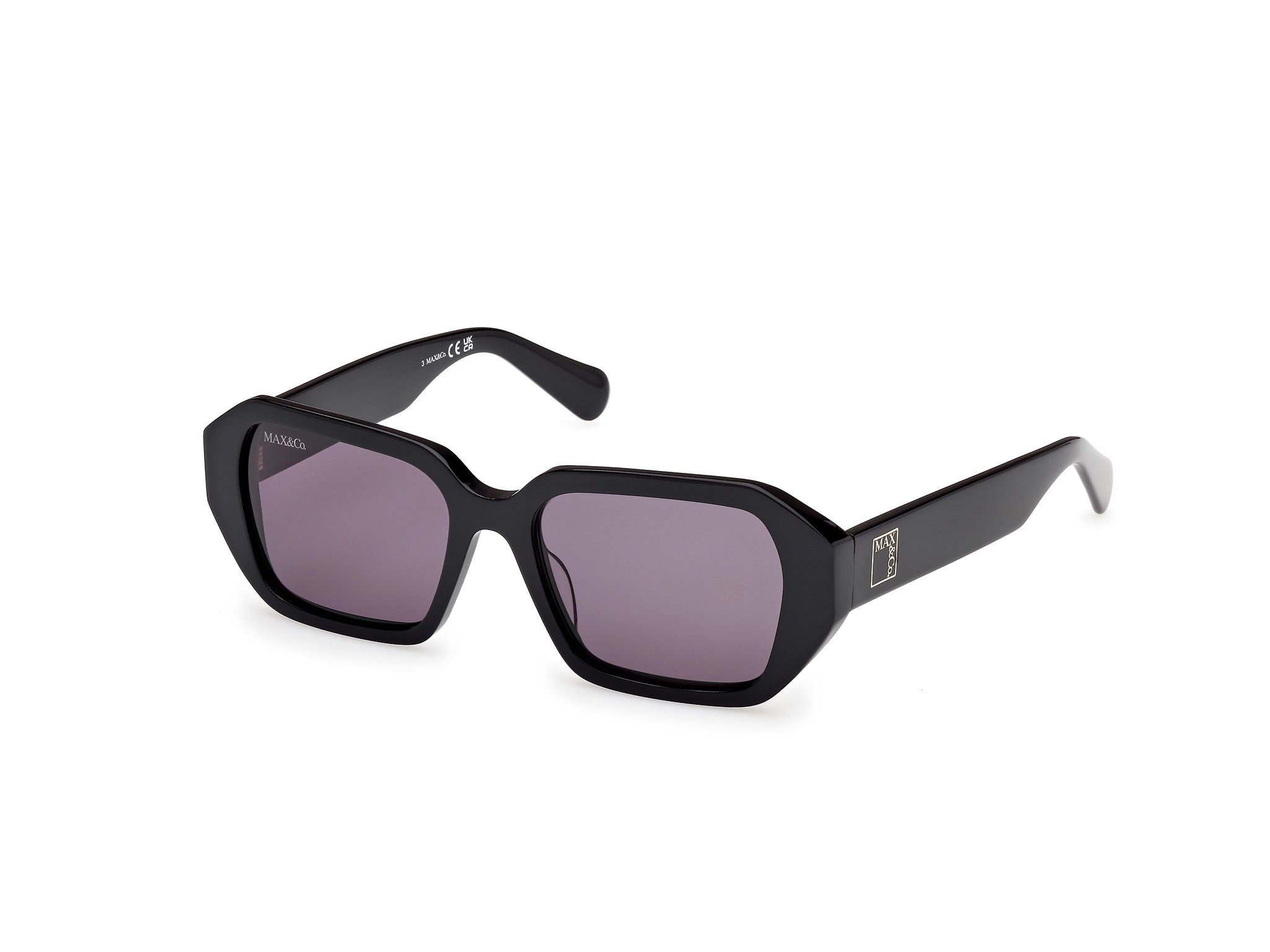 0889214560445 - Damen MO0126 01A Gläser SONNENBRILLEN Acetat Schwarz Rauch Geometrisch Normal 0889214560445 - Damen MO0126 01A Gläser SONNENBRILLEN Acetat Schwarz Rauch Geometrisch Normal