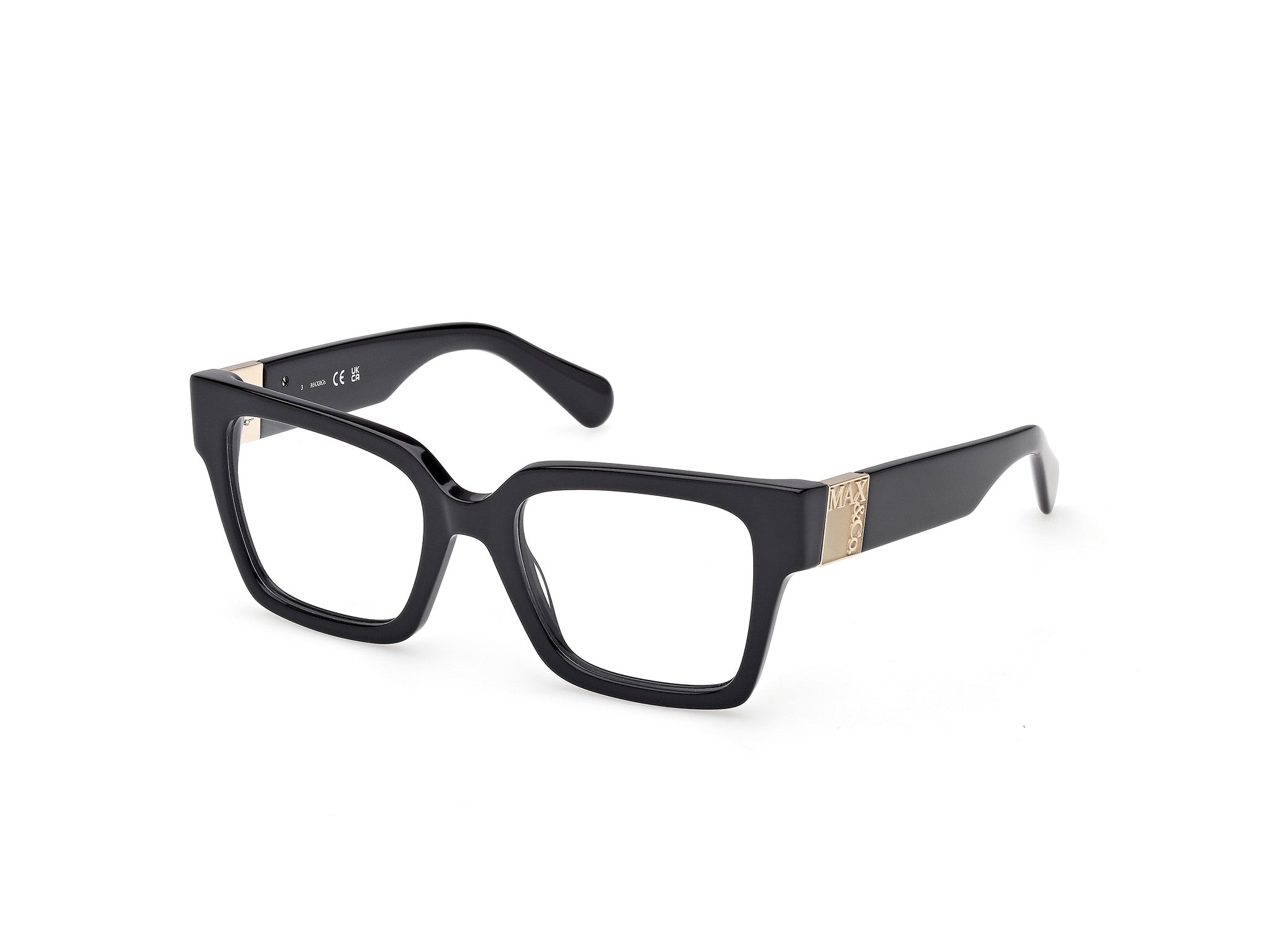 0889214561909 - Damen MO5175 001 Rahmen von BRILLEN Acetat Schwarz  Quadratisch Normal
