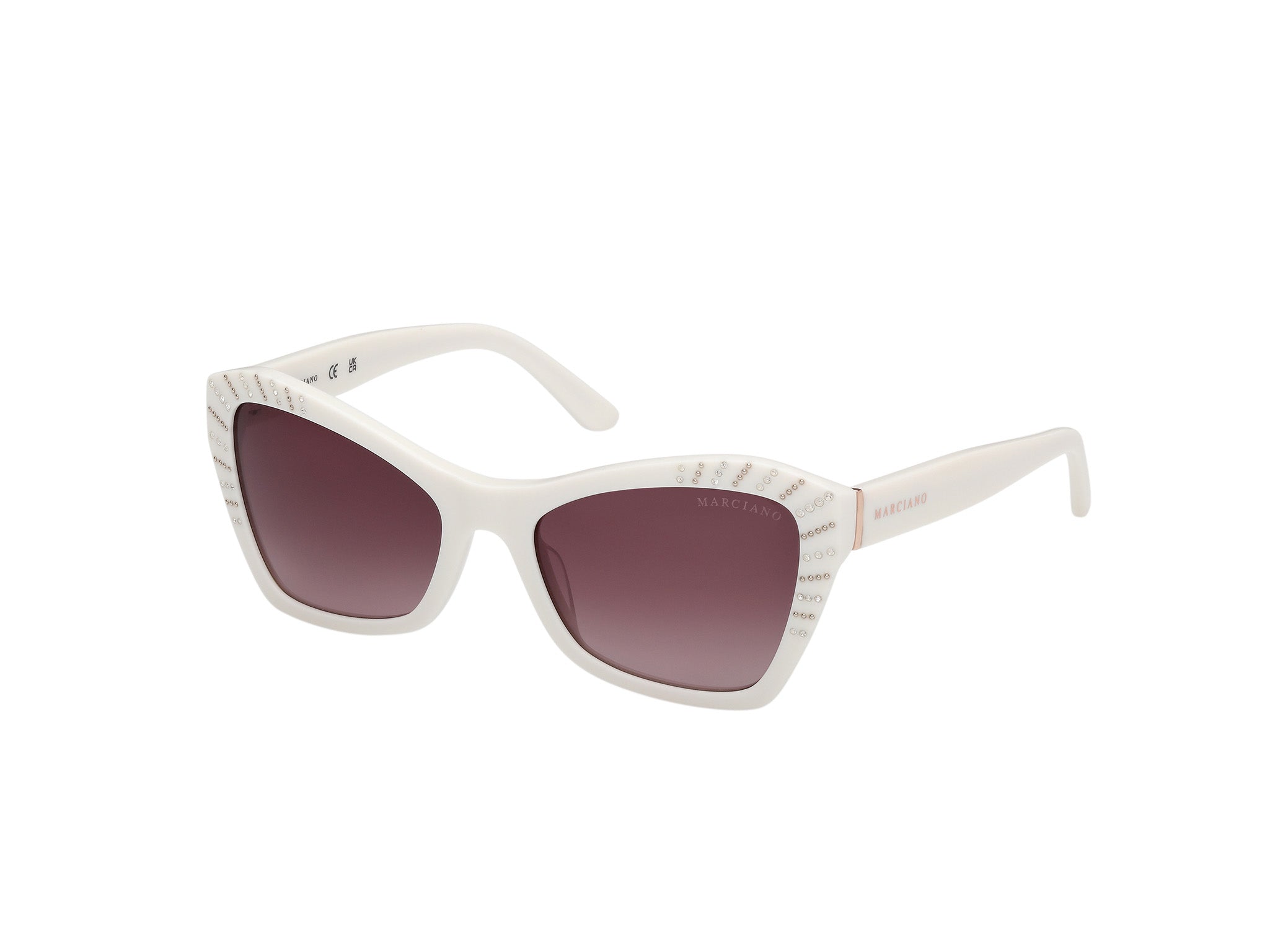 0889214565242 - Damen GM00020 21F Gläser SONNENBRILLEN Acetat Weiß Braun Geometrisch Normal 0889214565242 - Damen GM00020 21F Gläser SONNENBRILLEN Acetat Weiß Braun Geometrisch Normal