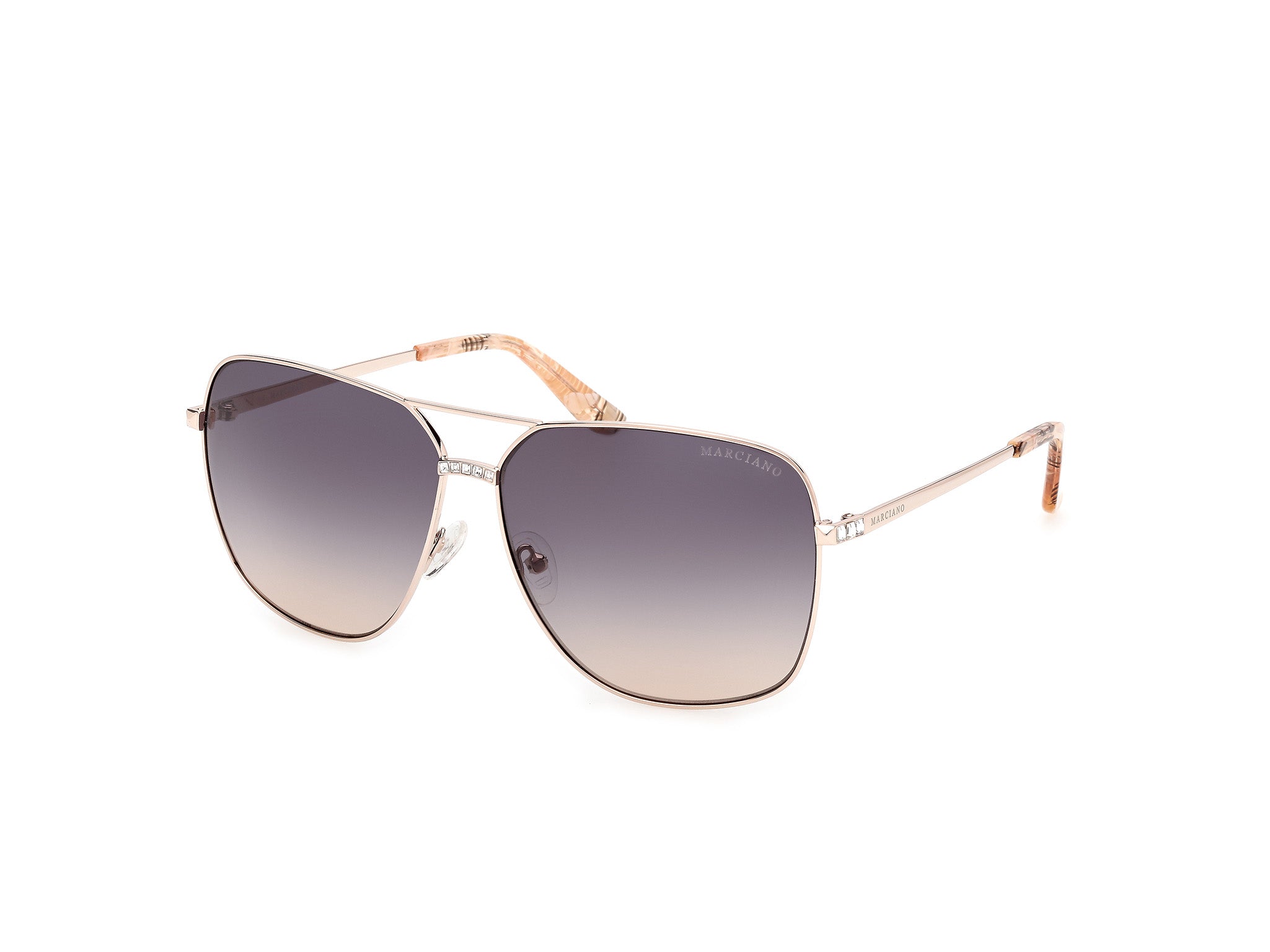 0889214565310 - Damen GM00022 32W Gläser SONNENBRILLEN Metall Gold Blau Quadratisch Normal