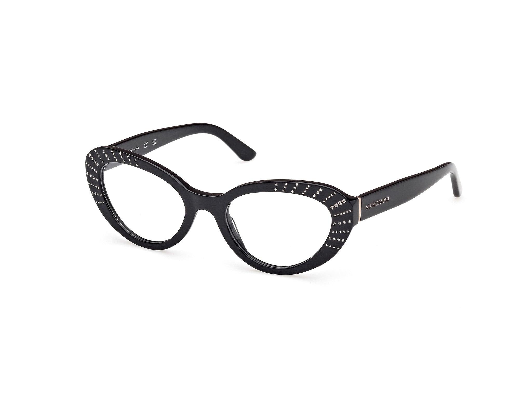 0889214565761 - Damen GM50035 001 Rahmen von BRILLEN Acetat Schwarz Rund Normal 0889214565761 - Damen GM50035 001 Rahmen von BRILLEN Acetat Schwarz Rund Normal