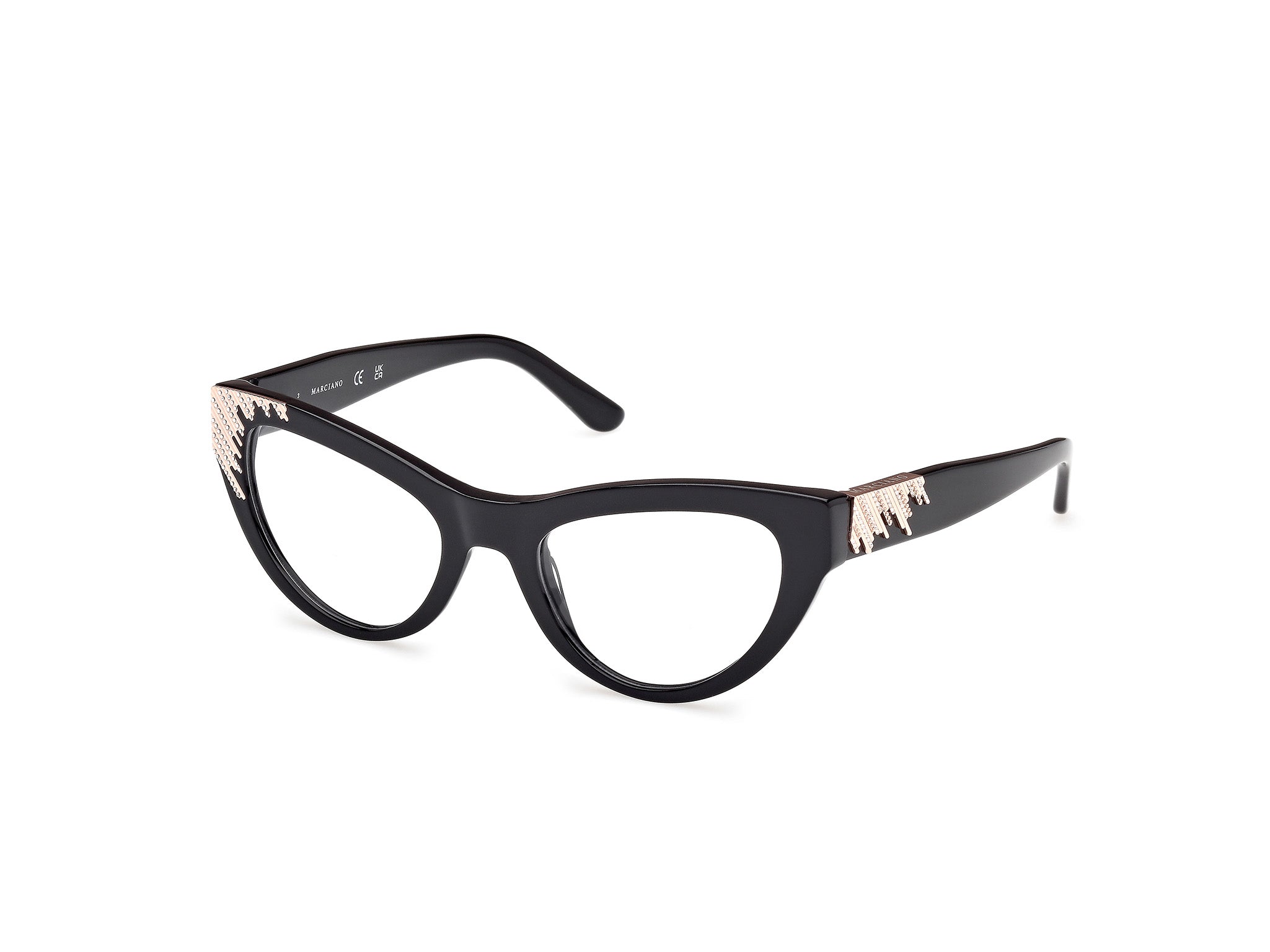 0889214565792 - Damen GM50036 001 Rahmen von BRILLEN Acetat Schwarz  Cat Eye Normal