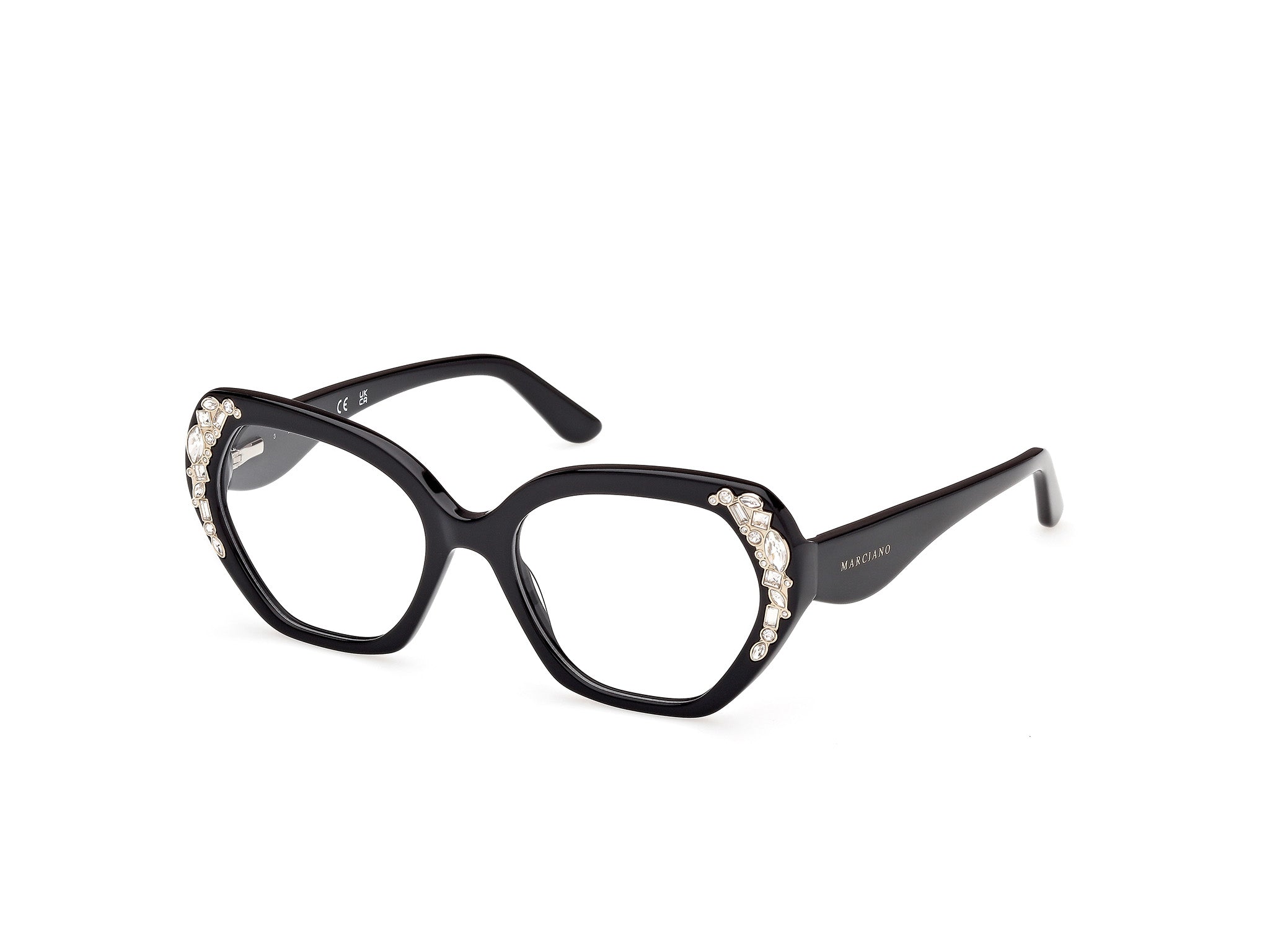 0889214565860 - Damen GM50039 001 Rahmen von BRILLEN Acetat Schwarz  Geometrisch Normal